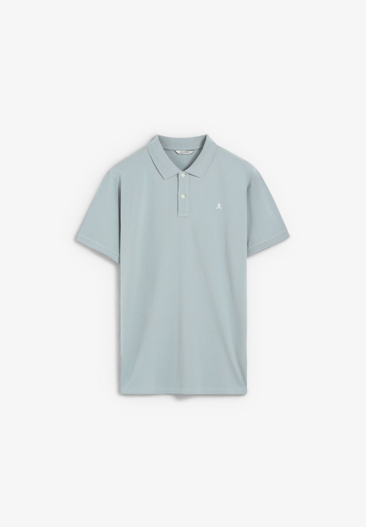 PIQUÉ POLO SHIRT WITH CONTRAST SKULL