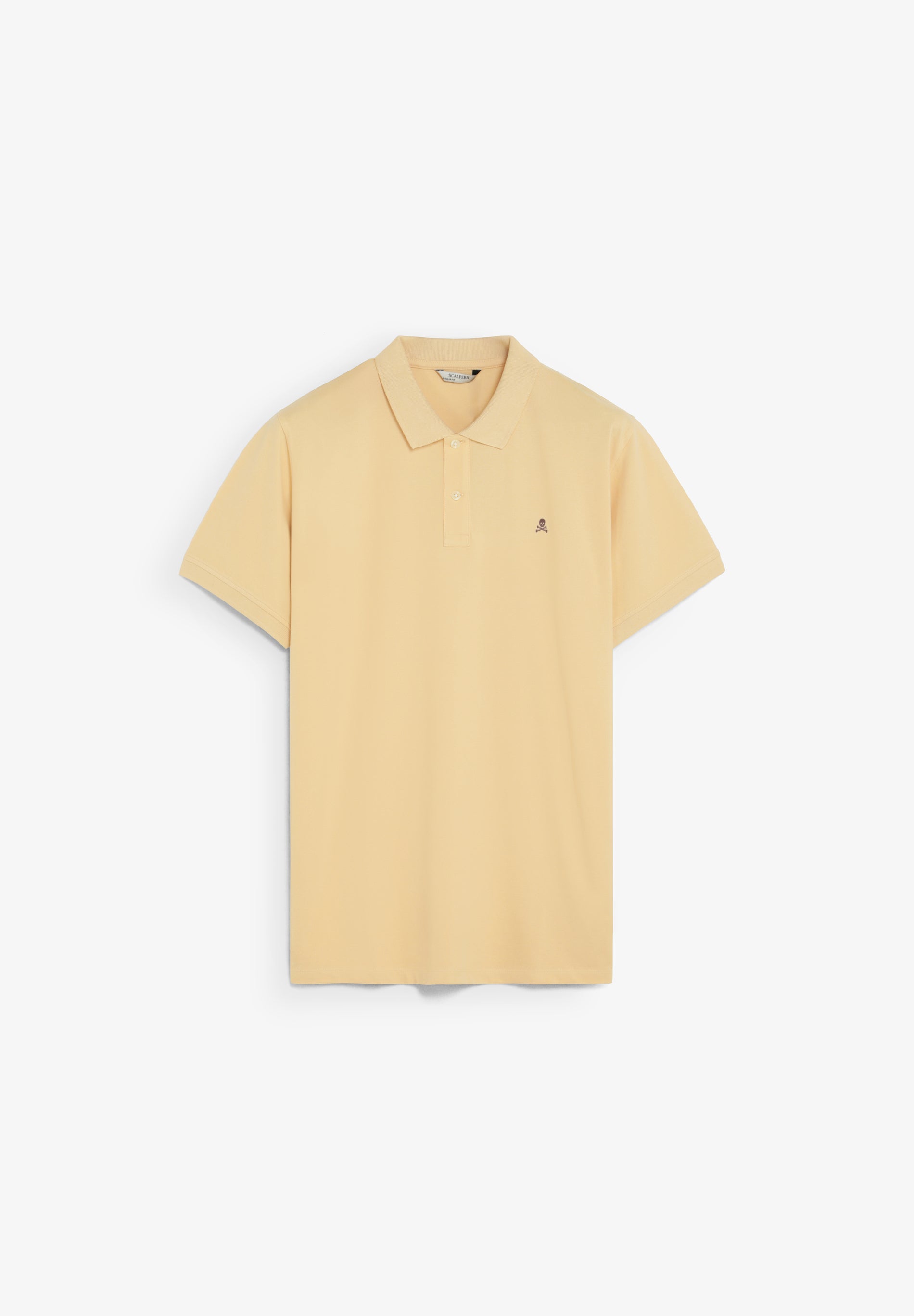 PIQUÉ POLO SHIRT WITH CONTRAST SKULL