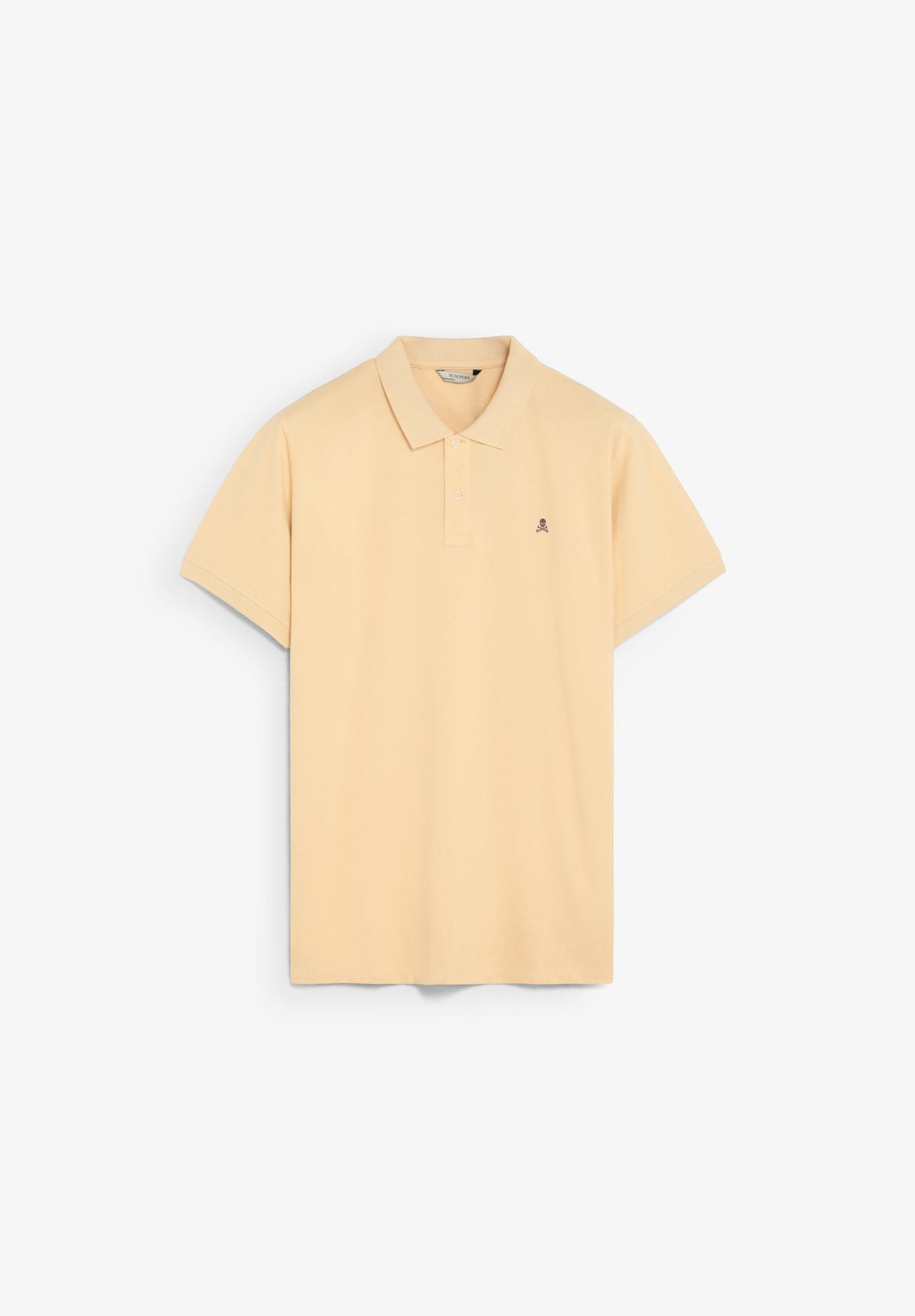 PIQUÉ POLO SHIRT WITH CONTRAST SKULL