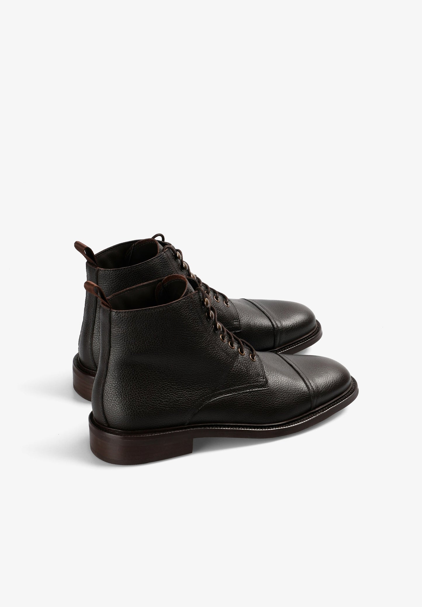 LEATHER DERBY BOOTS