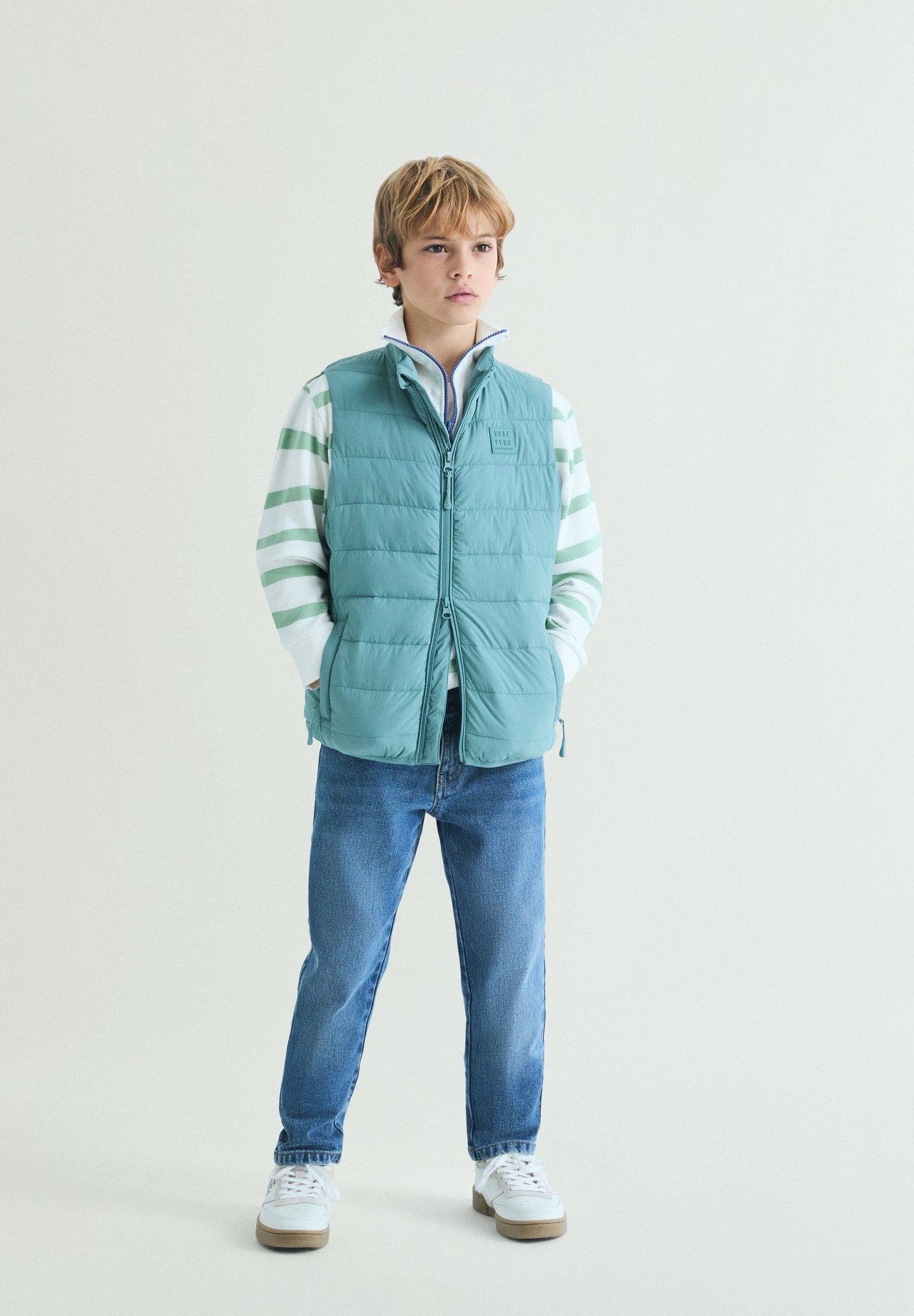 QUILTED ZIP-UP GILET