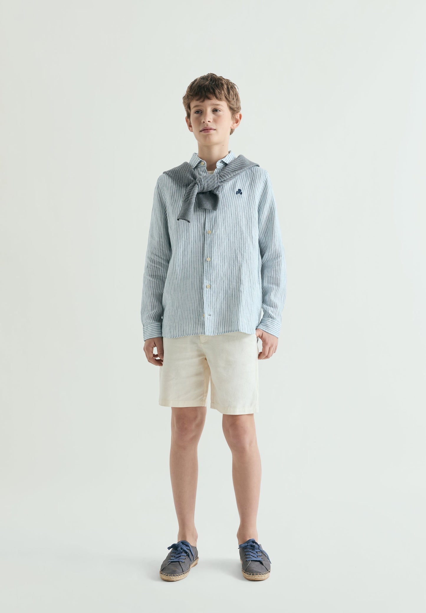 STRIPED LINEN SHIRT