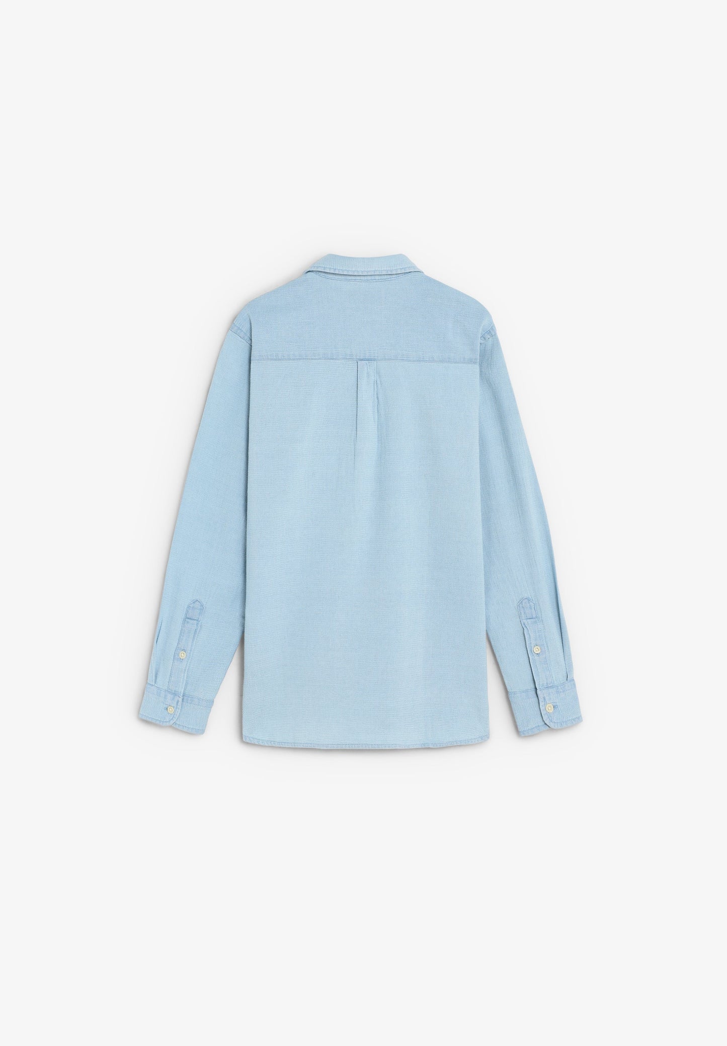 LONG SLEEVE DENIM POLO SHIRT