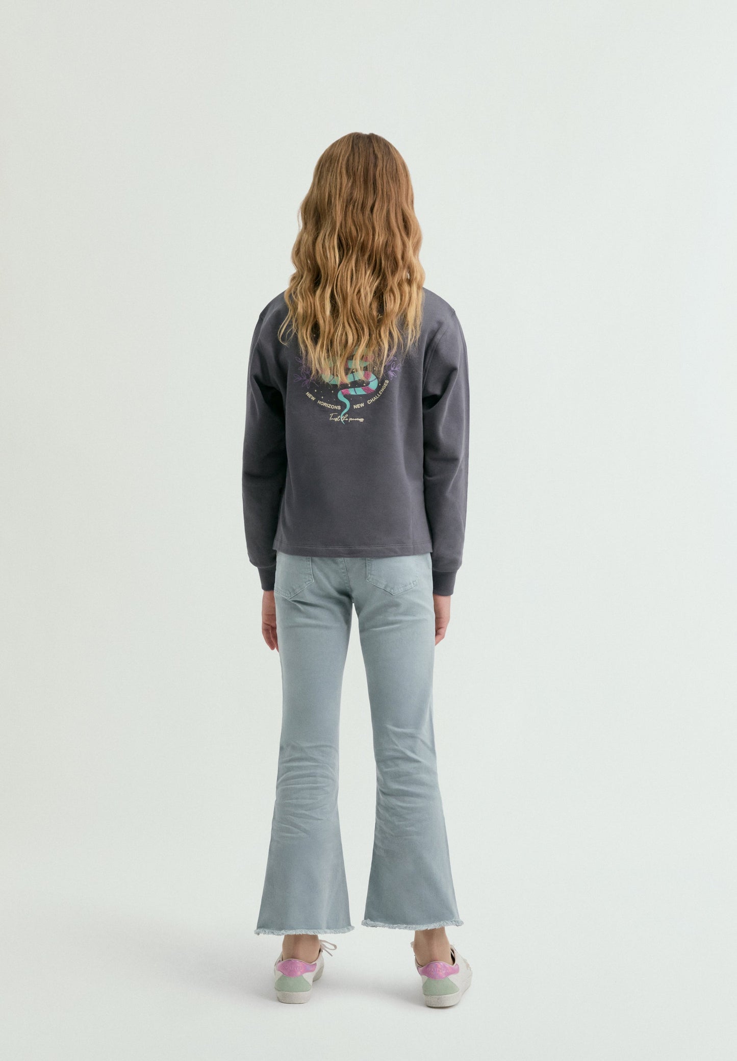 FLARED TROUSERS WITH SEAMS