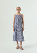 PRINTED MIDI DRESS