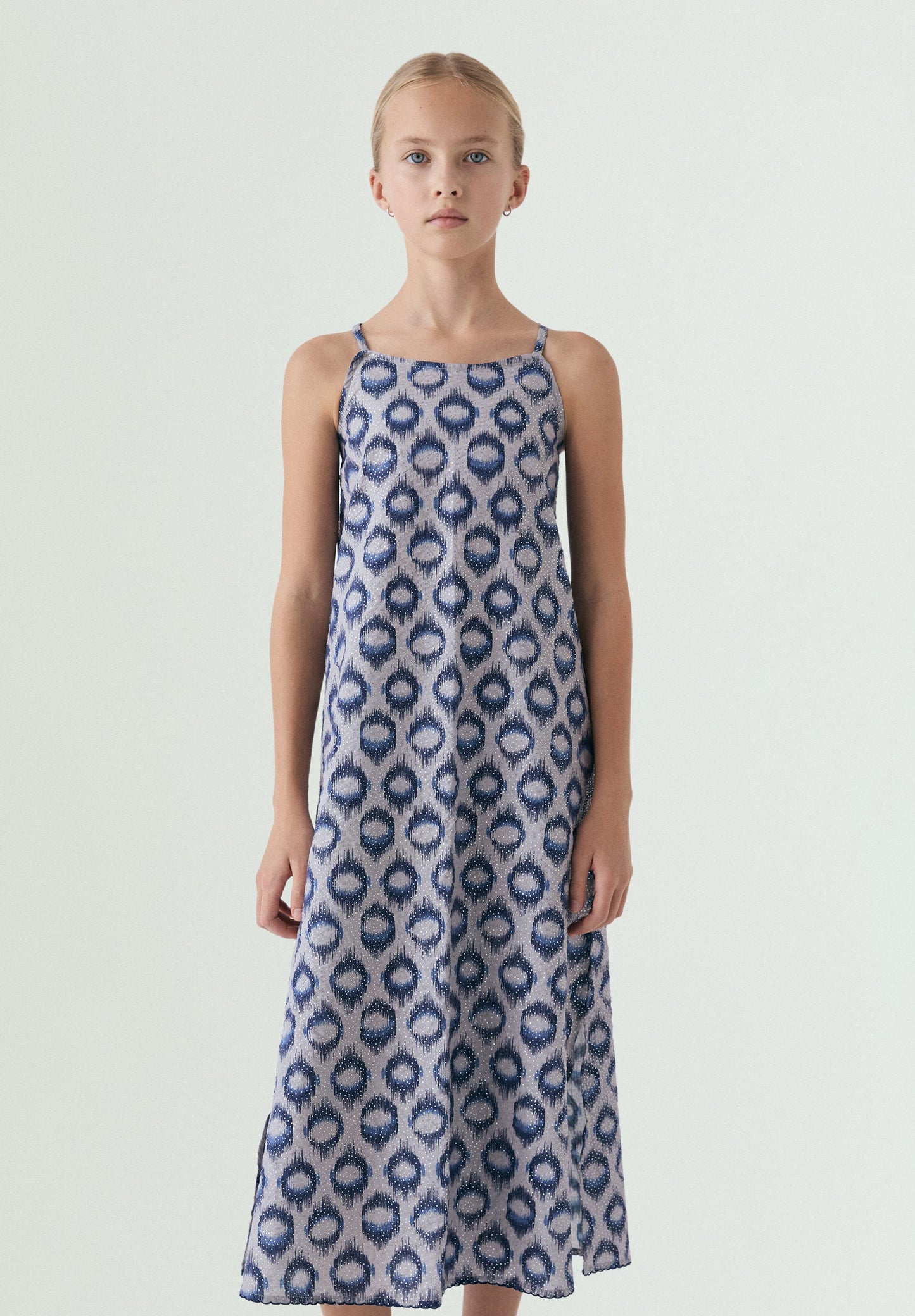 PRINTED MIDI DRESS
