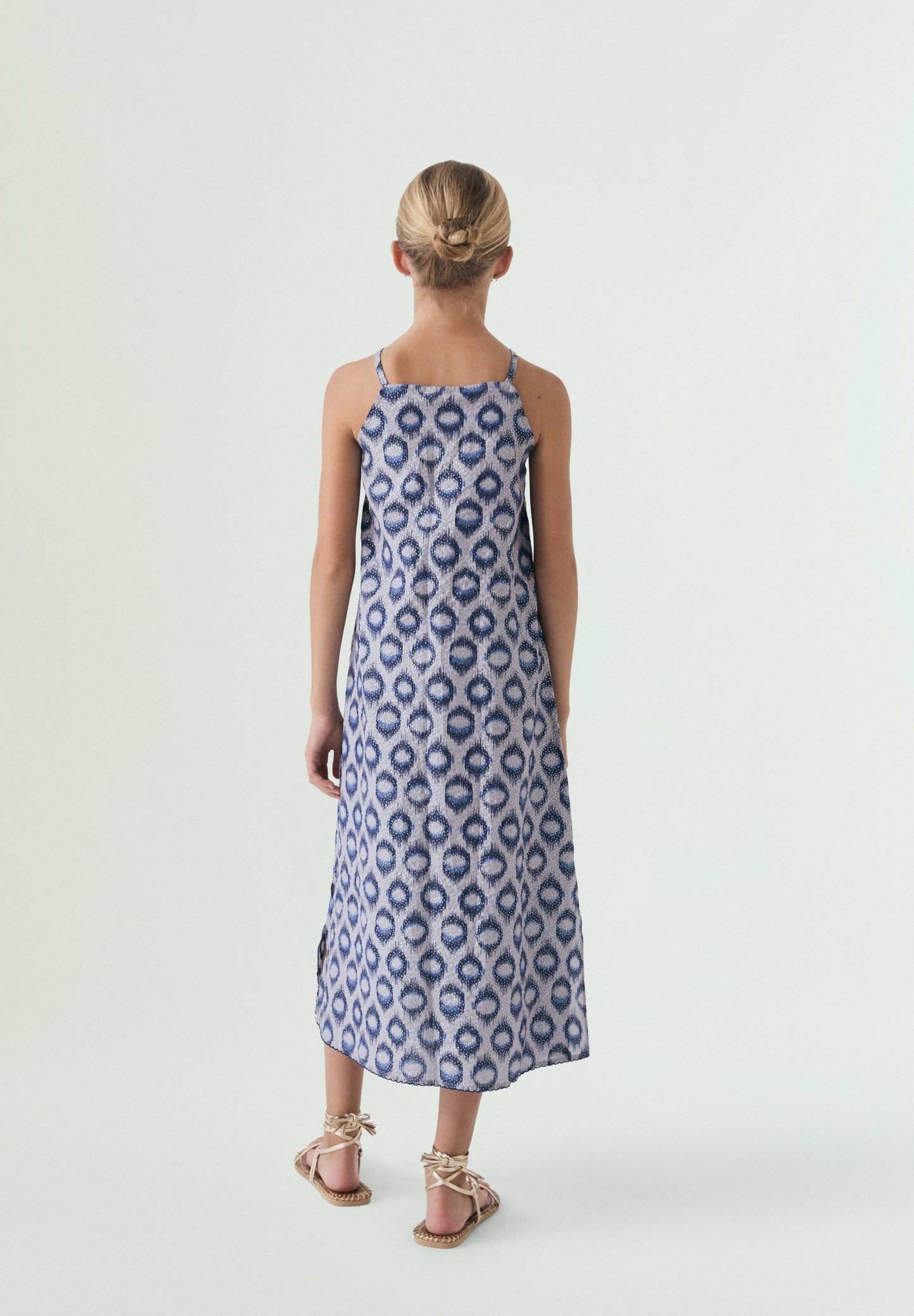 PRINTED MIDI DRESS