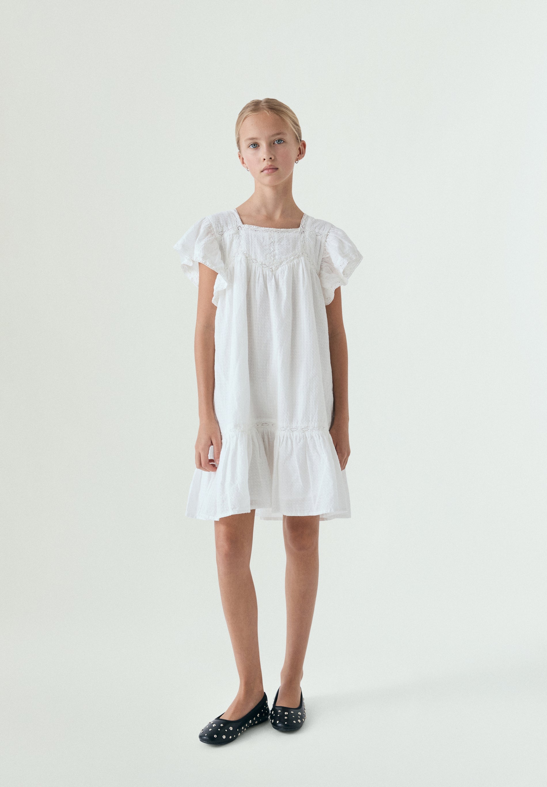 COTTON DRESS WITH DETAILS