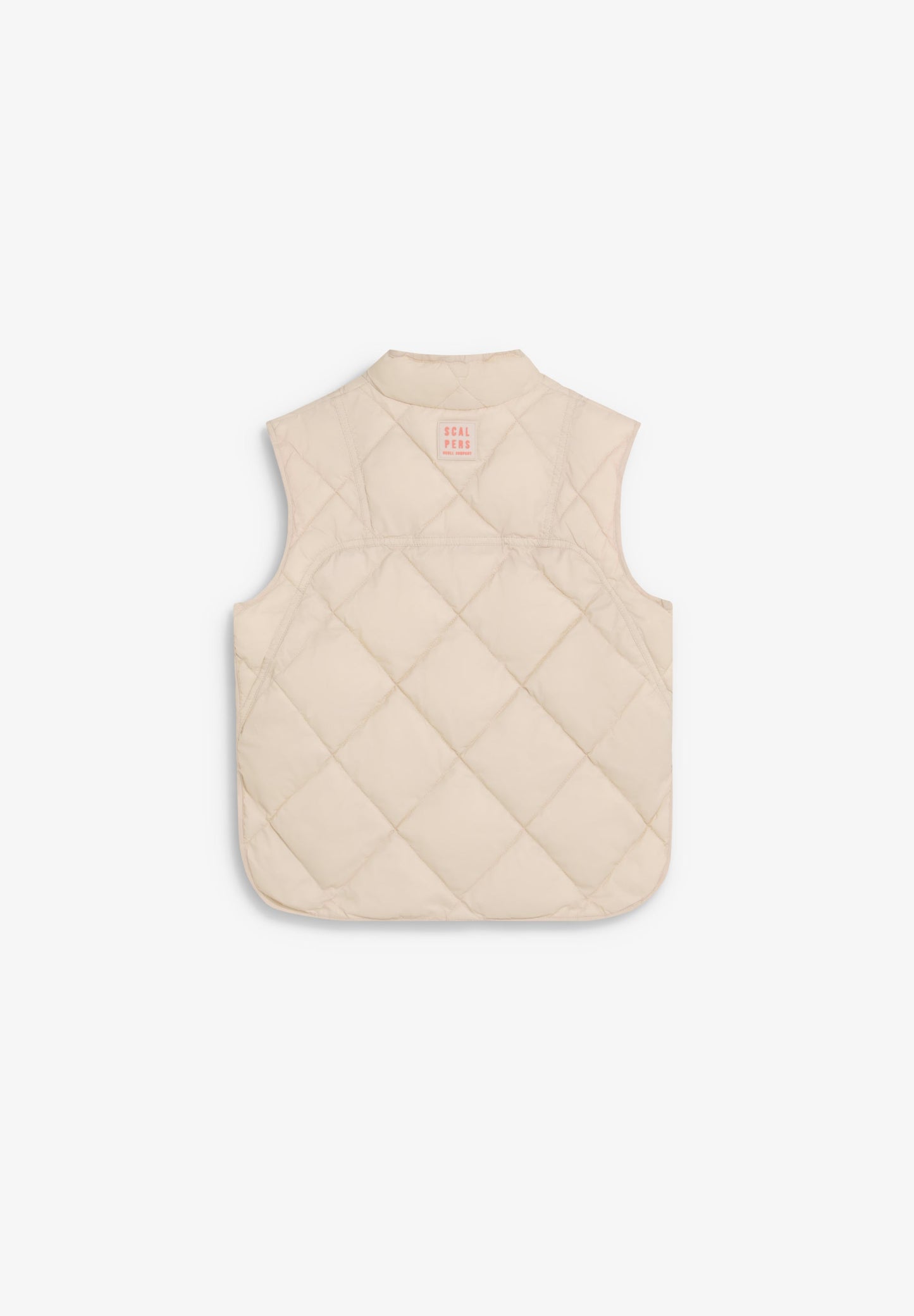 QUILTED GILET WITH STITCHING