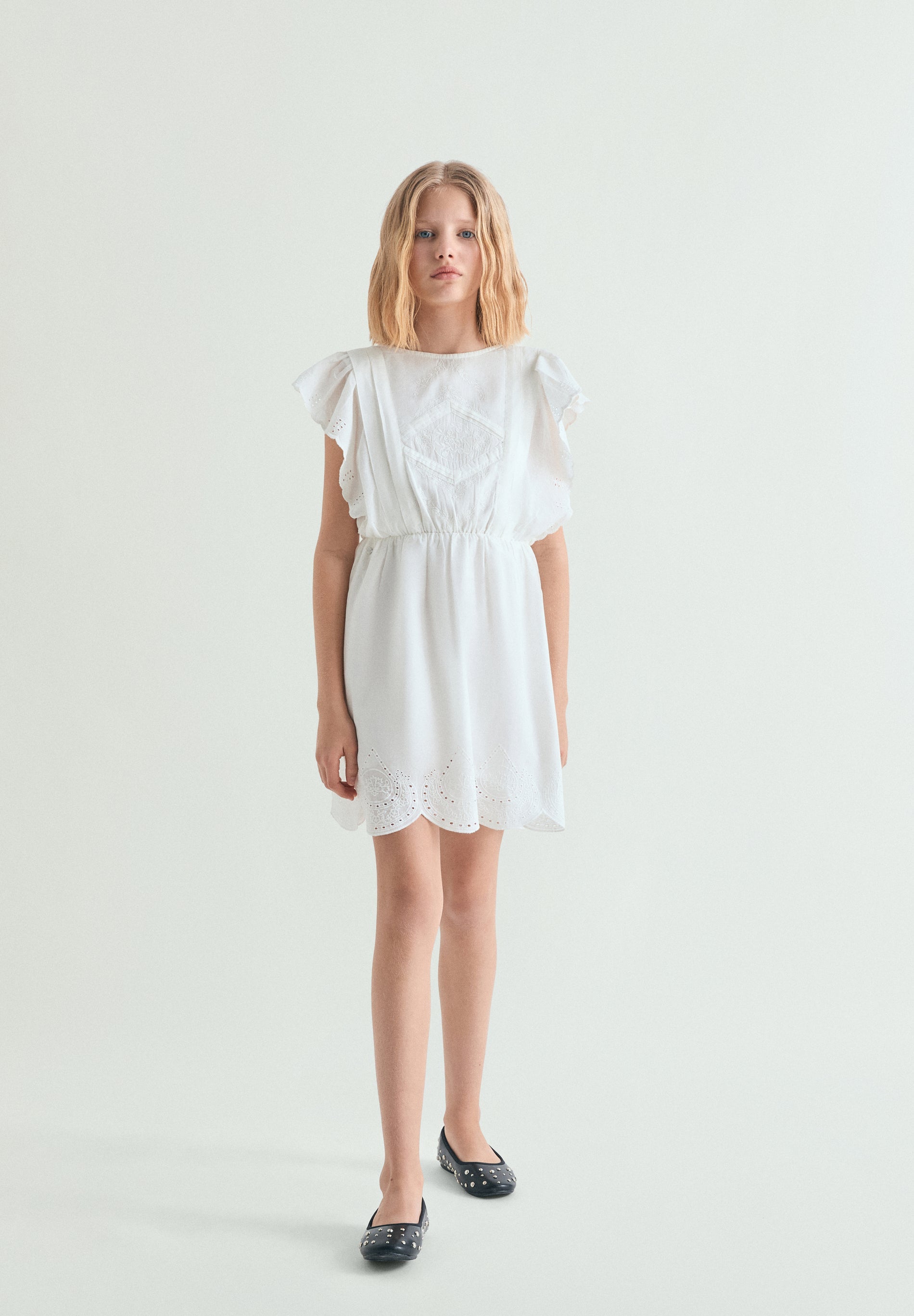 ROMANTIC PERFORATED DRESS