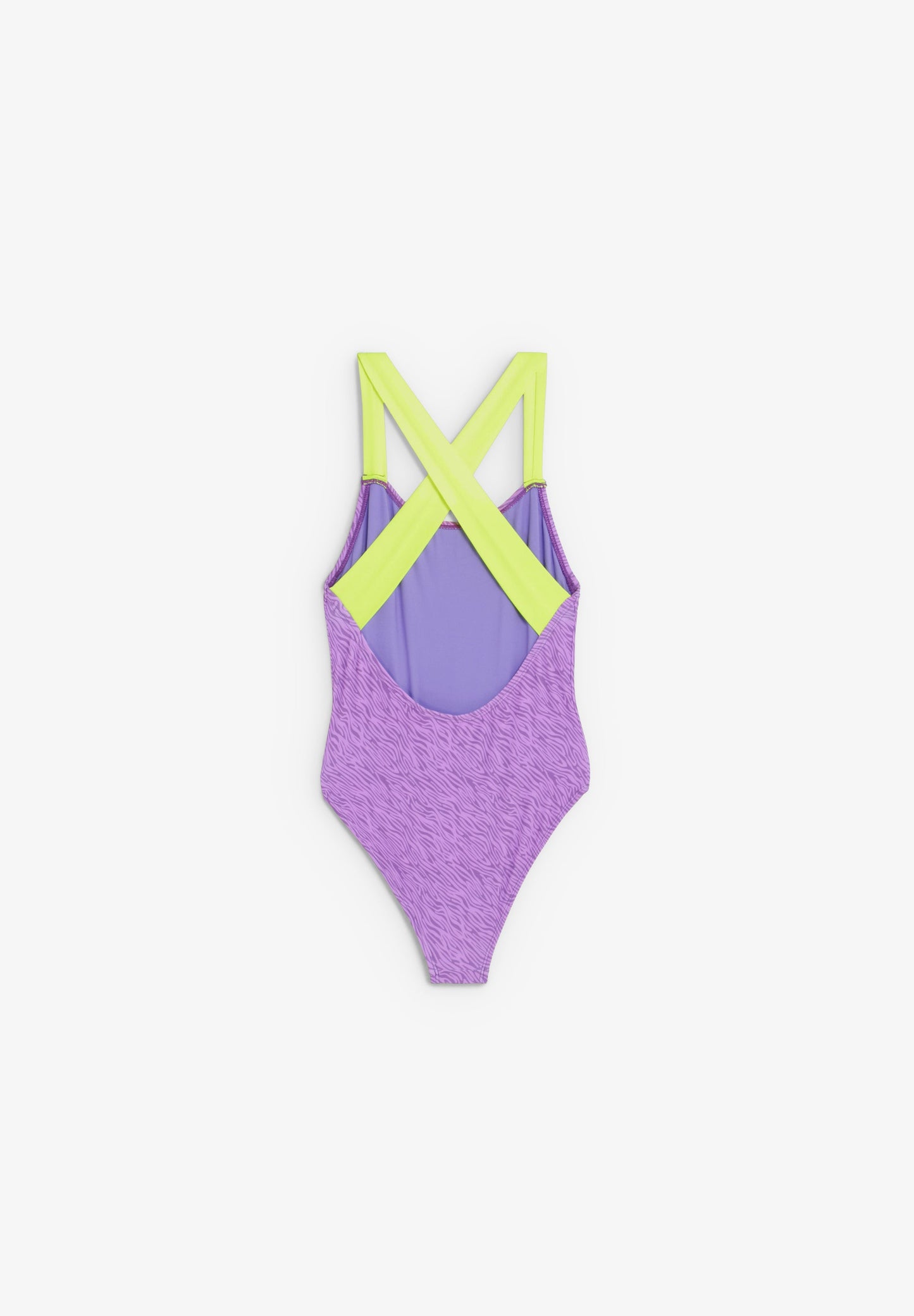 TWO-TONE ANIMAL PRINT SWIMSUIT