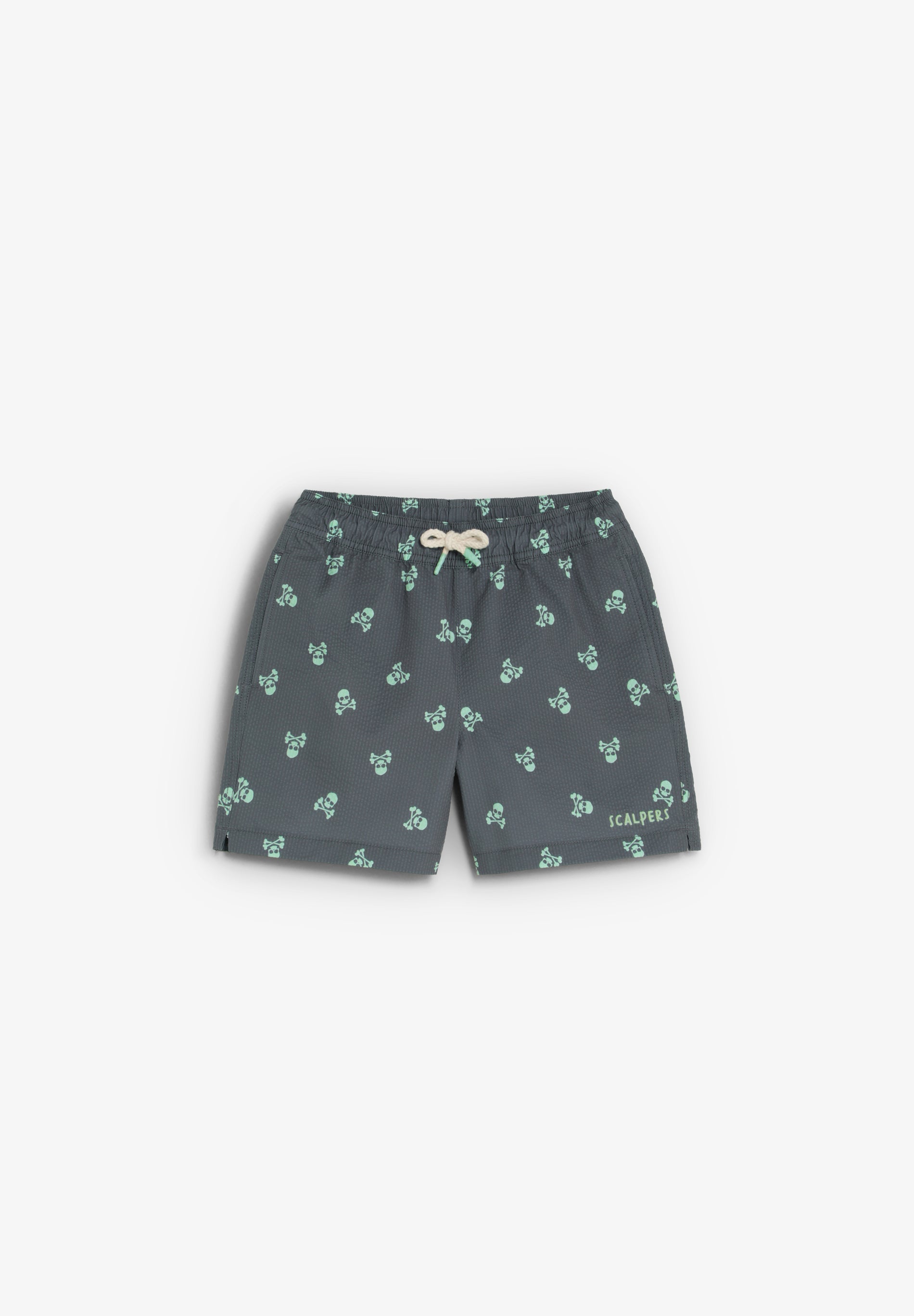 SKULL PRINT SWIMMING TRUNKS