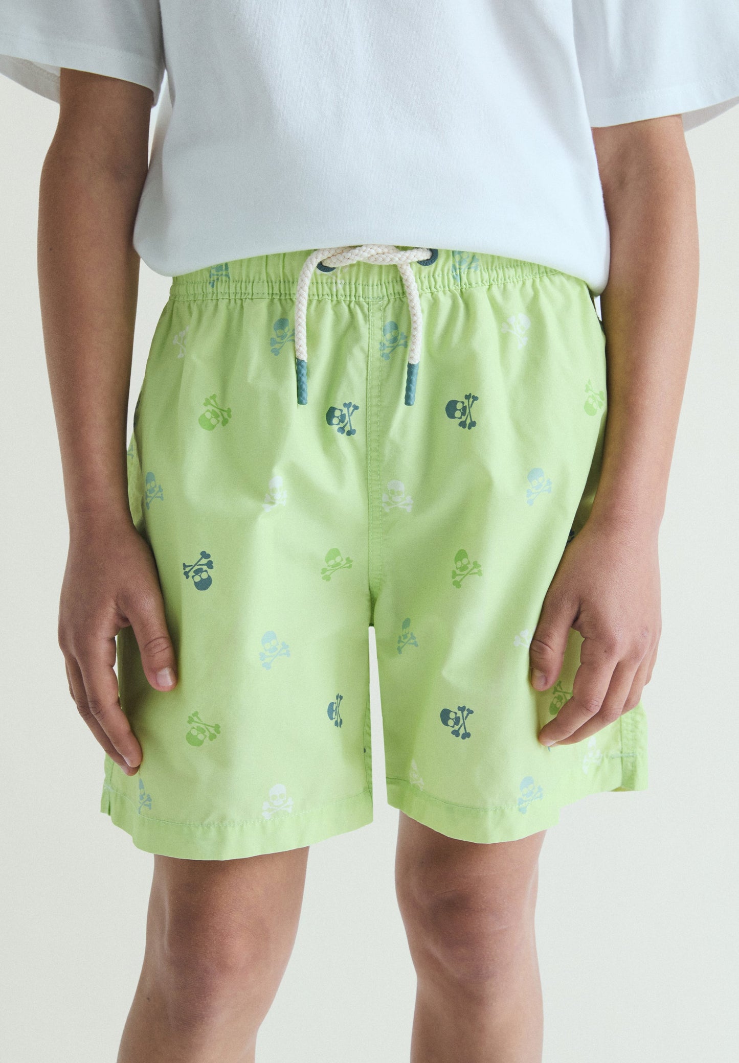 MULTI-COLOURED SKULL SWIMMING TRUNKS