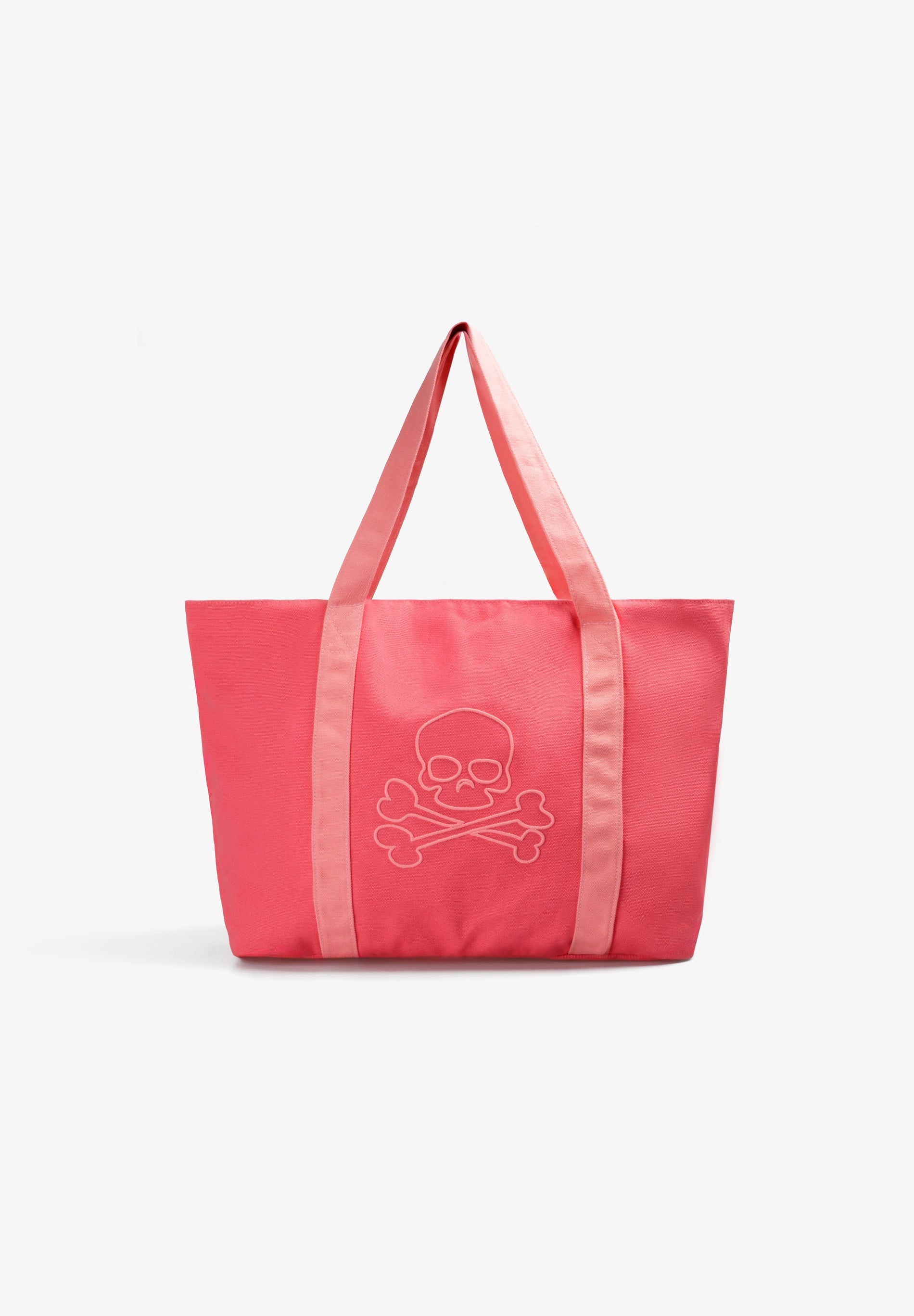 CONTRAST SKULL TOTE BAG