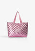 METALLIC FINISH QUILTED BAG