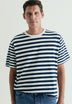 CONTRAST STRIPED T-SHIRT