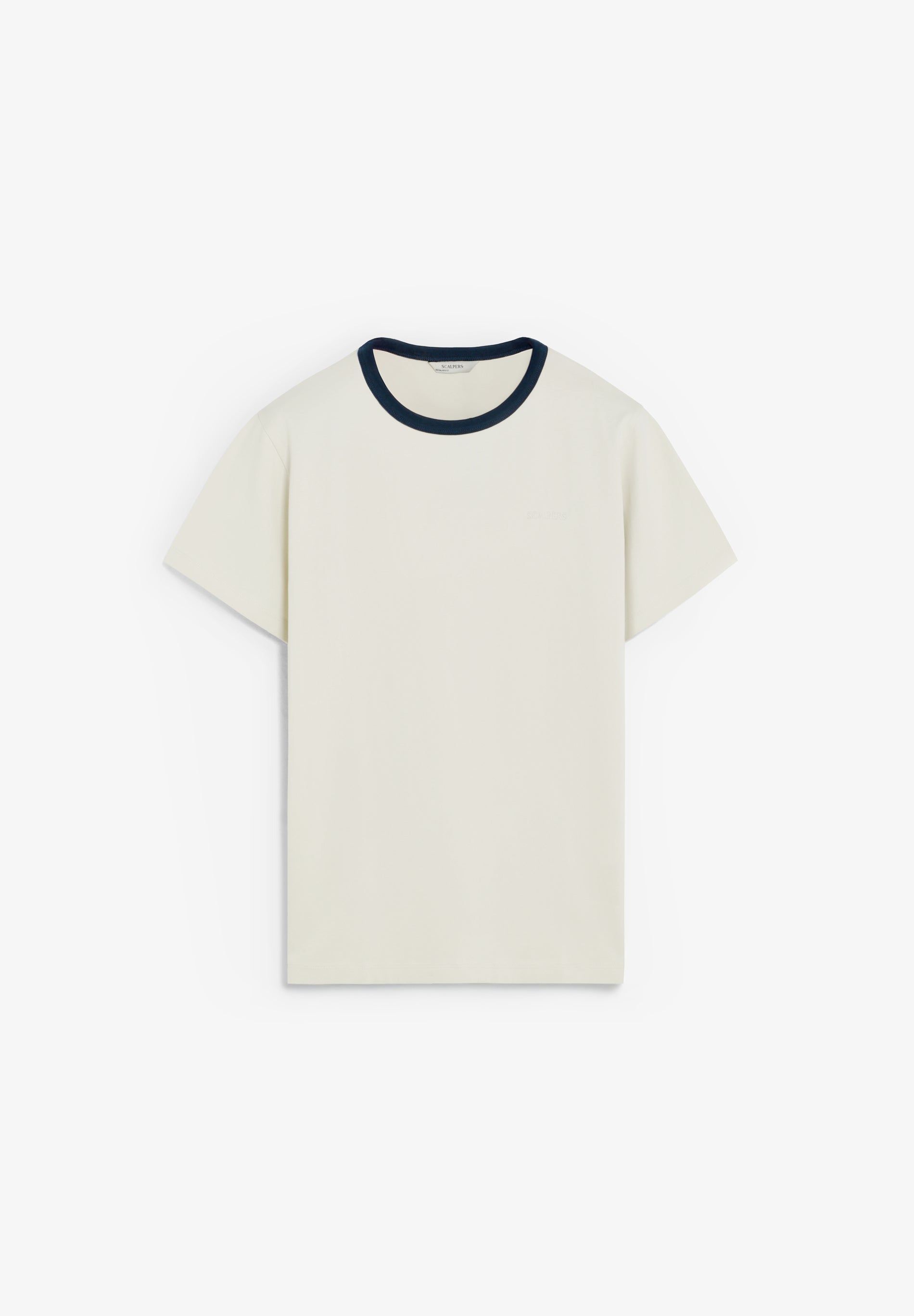 CONTRAST COLLAR T-SHIRT