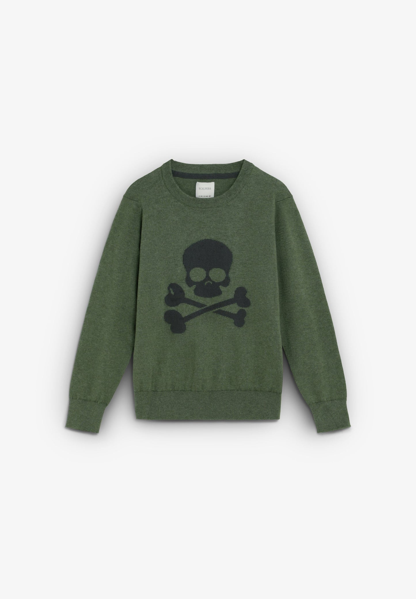 SWEATER WITH CONTRAST SKULL