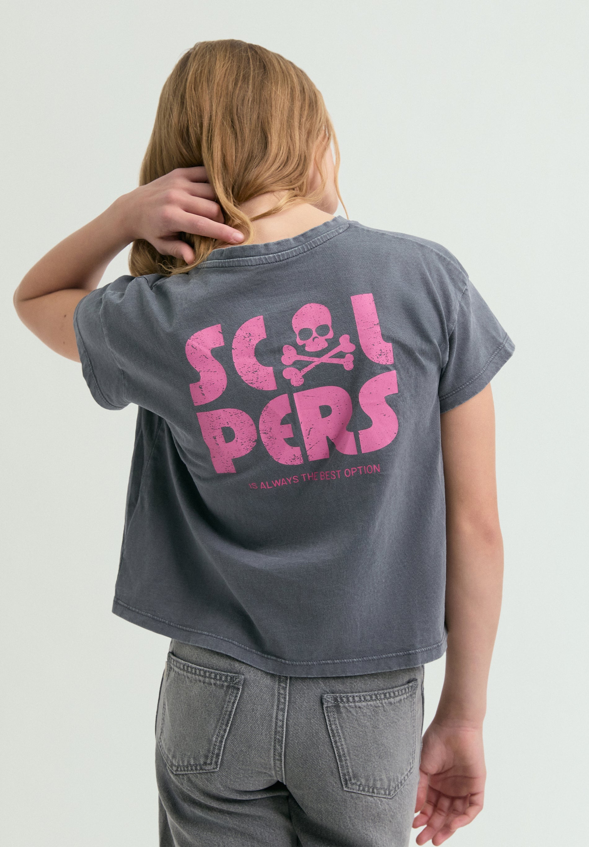 CONTRAST PRINT T-SHIRT