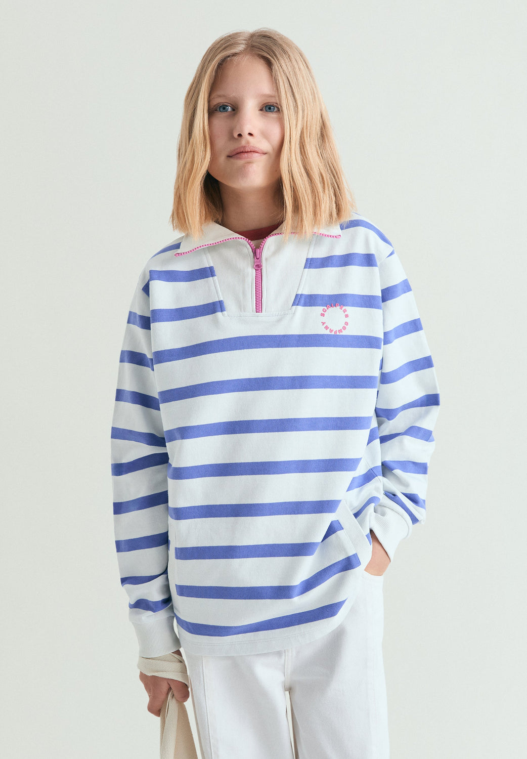SUDADERA CUELLO ALTO RAYAS - Scalpers