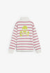 HIGH NECK STRIPED SWEATSHIRT