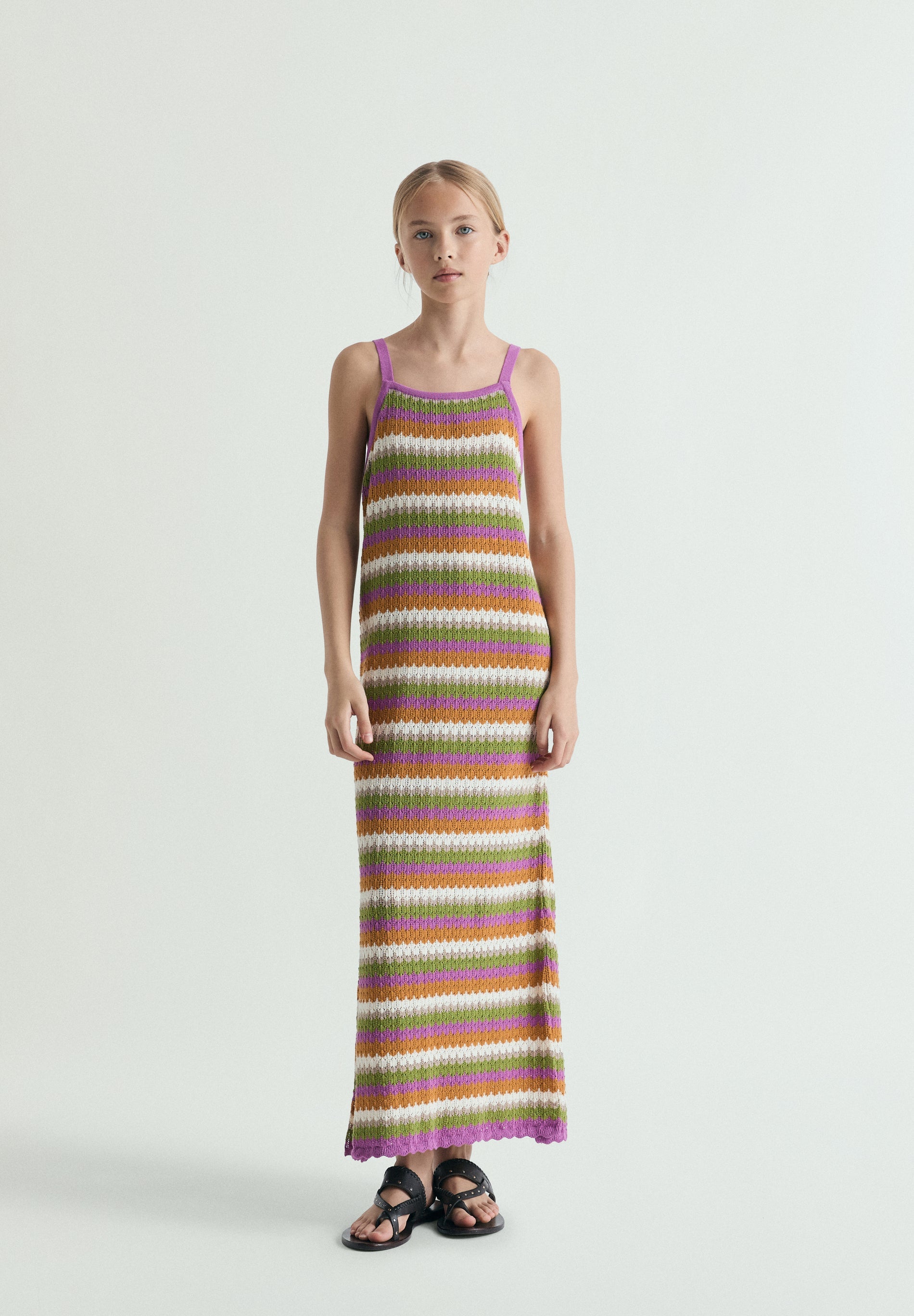 FINE KNIT MIDI DRESS