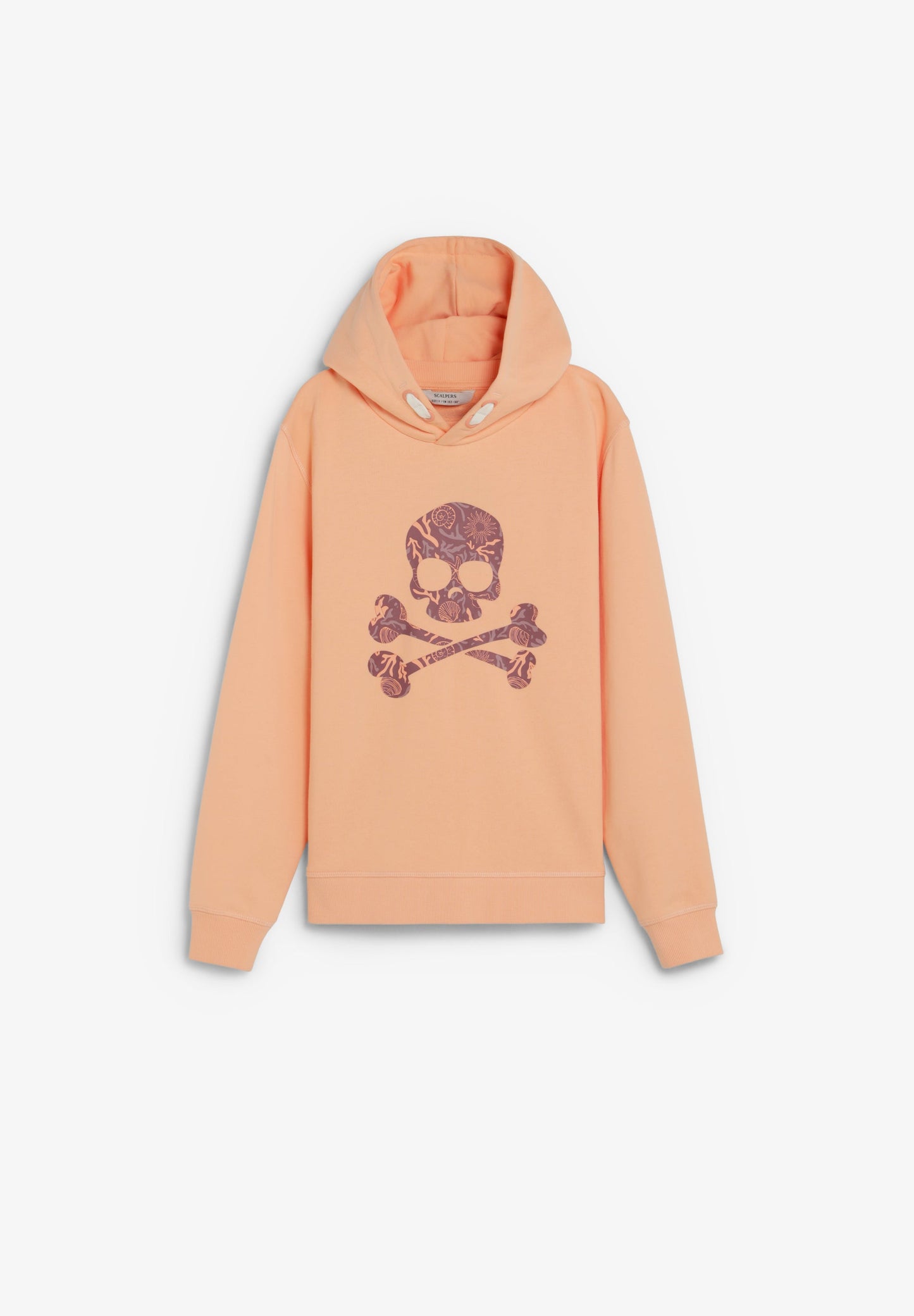 PRINTED SKULL DETAIL HOODIE