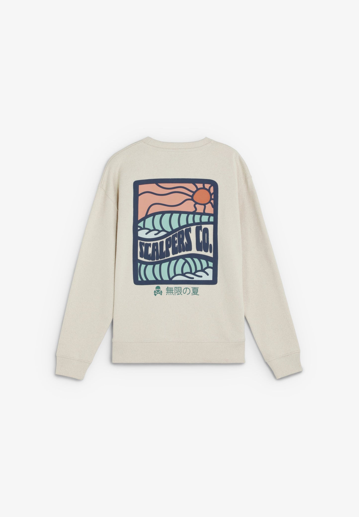 SWEATSHIRT WITH BACK PRINT AND POCKET