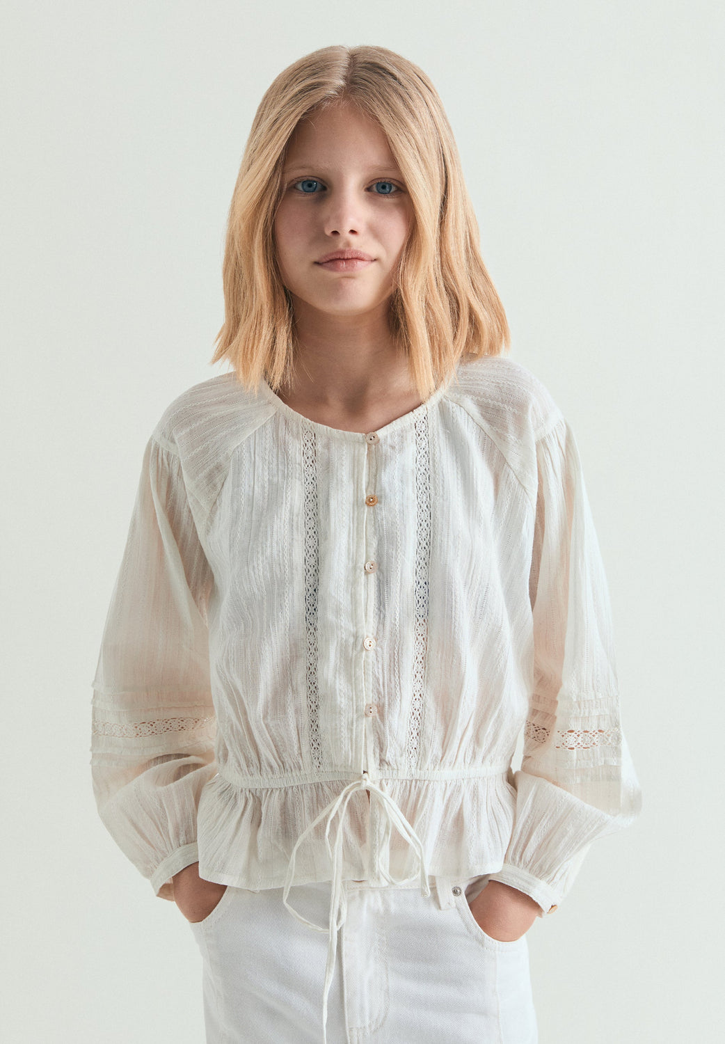 BLUSA ROMÁNTICA LAZO - Scalpers