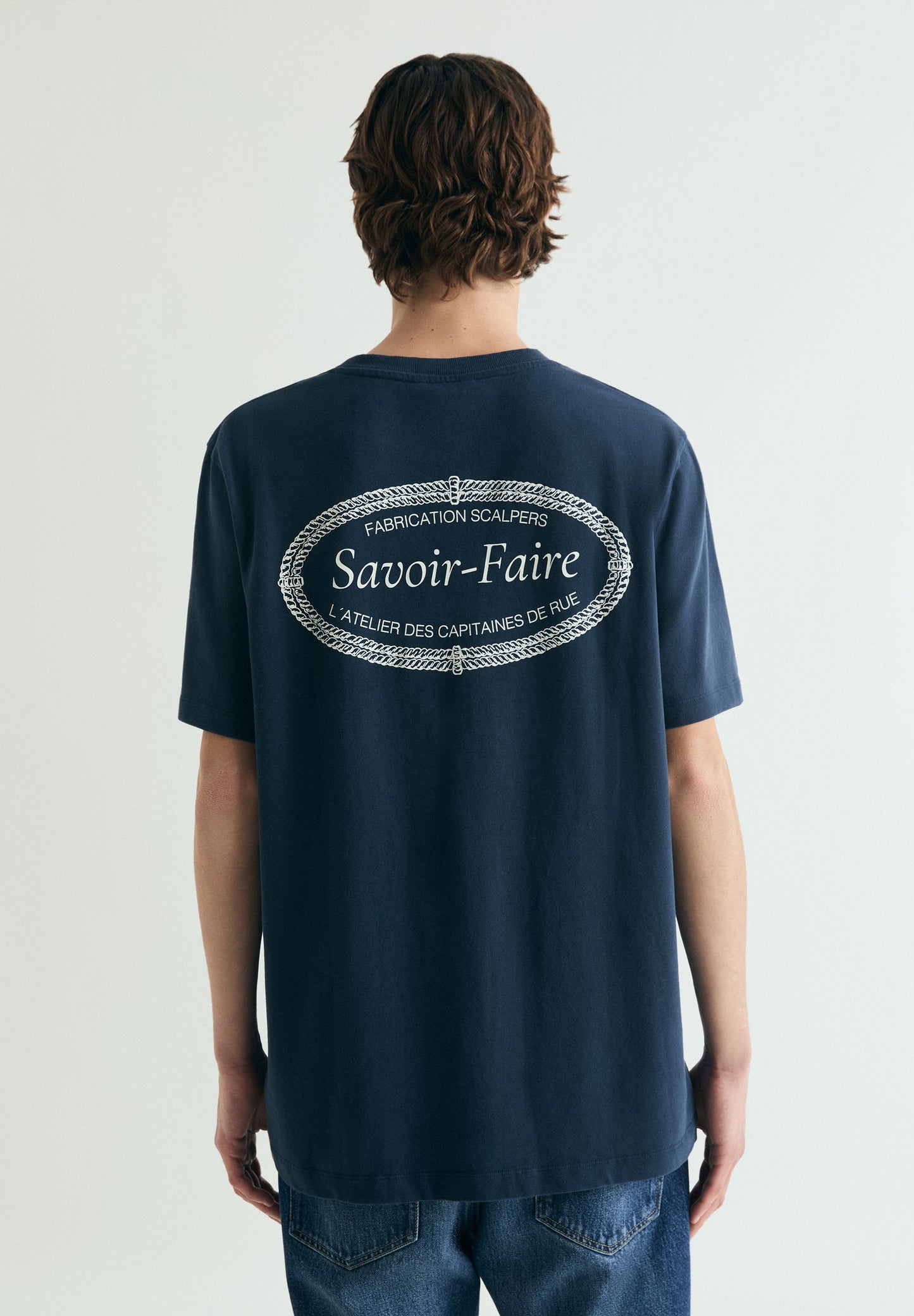RELAXED CONTRAST EMBROIDERED T-SHIRT