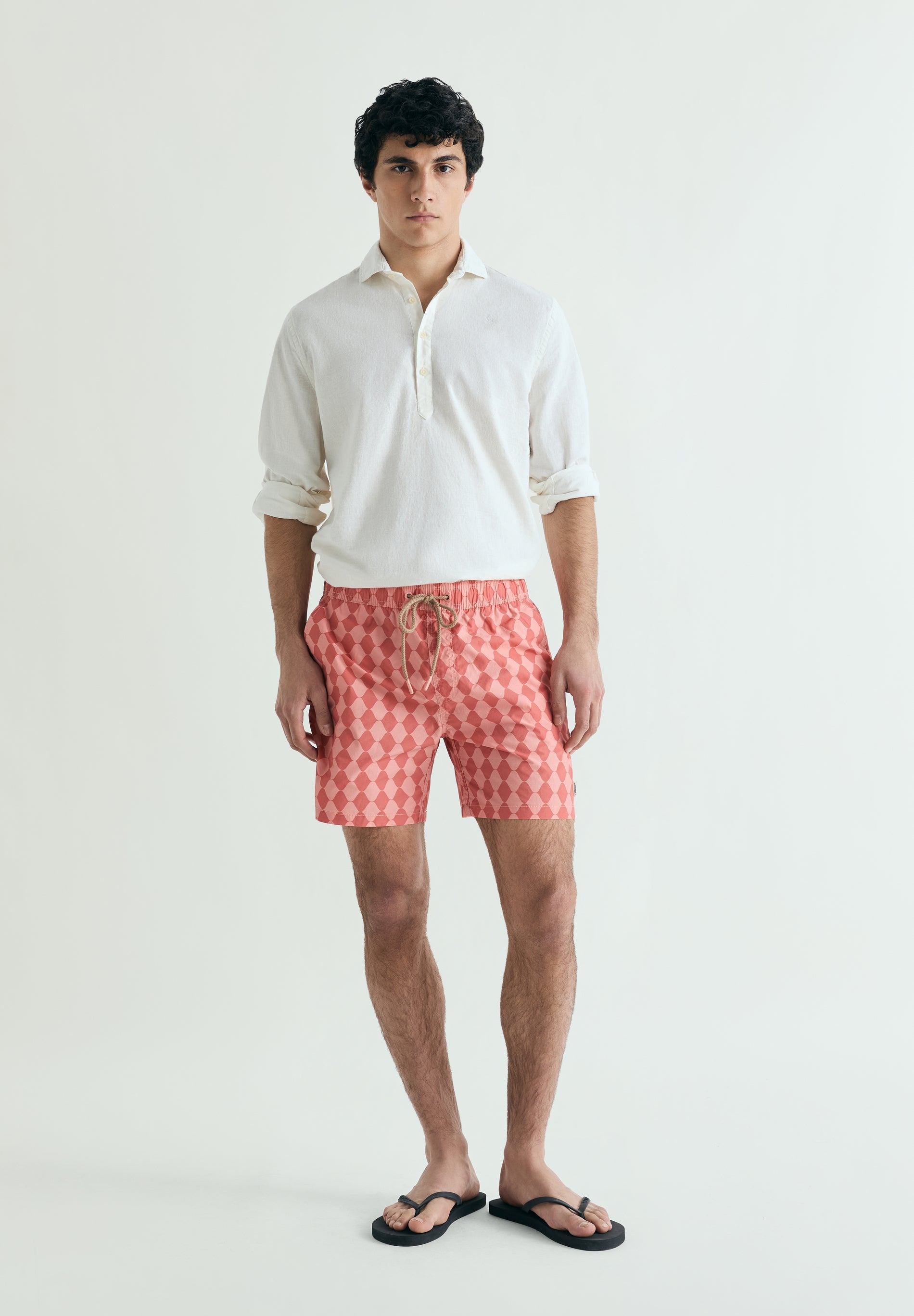 DIAMOND PATTERN SWIMMING TRUNKS