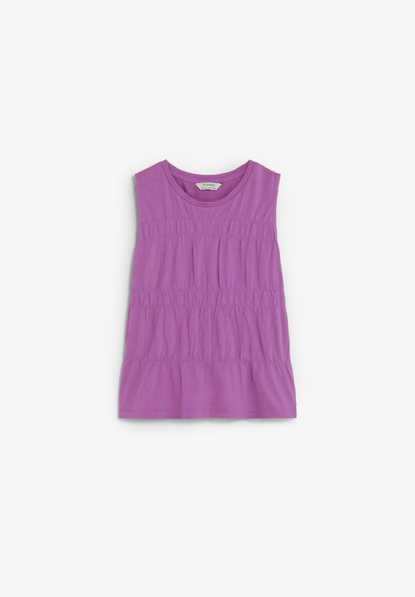 GATHERED COTTON T-SHIRT