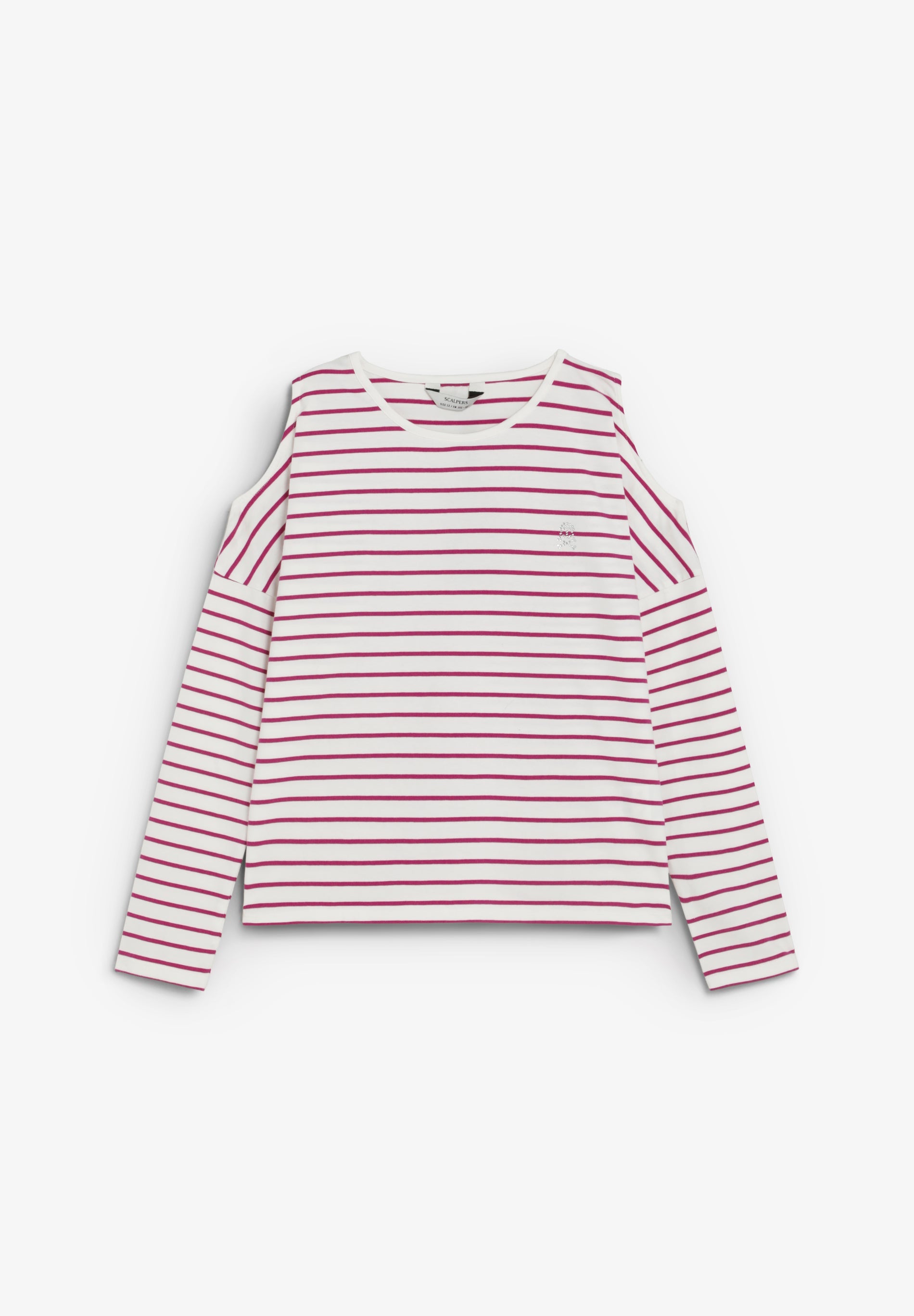 STRIPED CUT OUT T-SHIRT