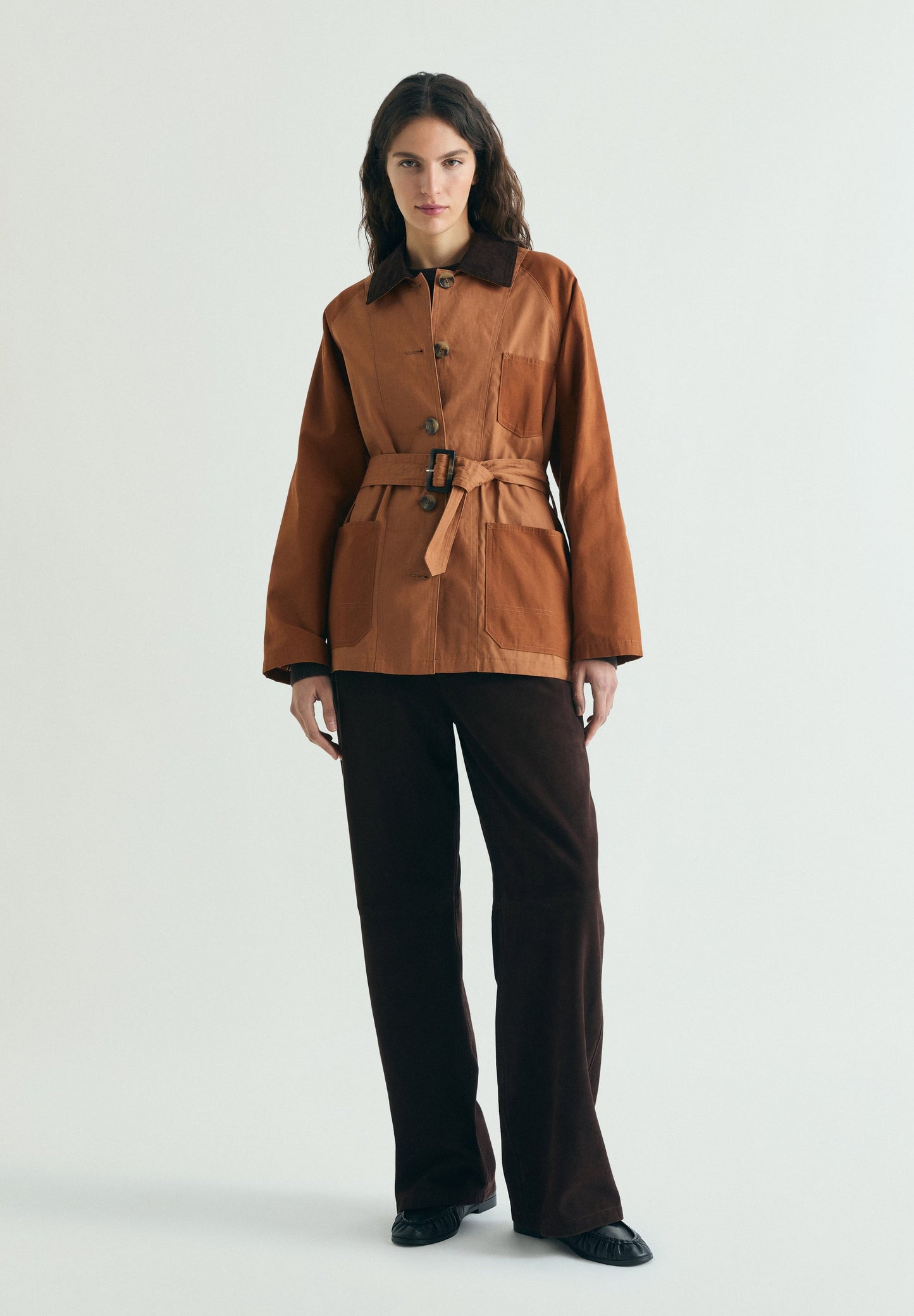 TWO-TONE WAXED JACKET