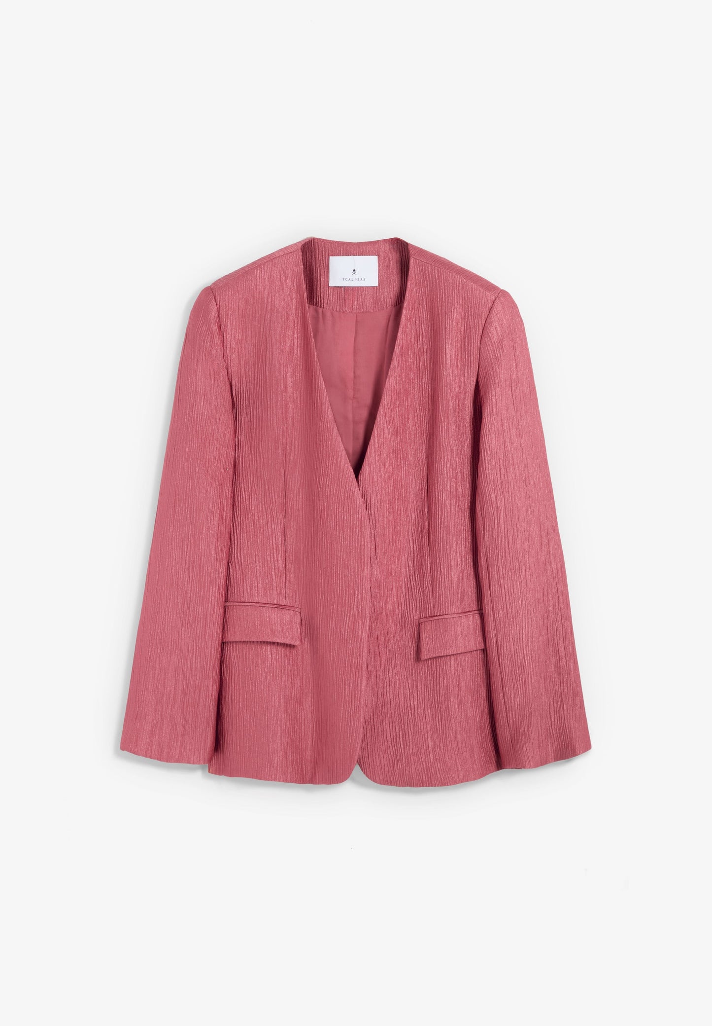 STRAIGHT TEXTURED BLAZER