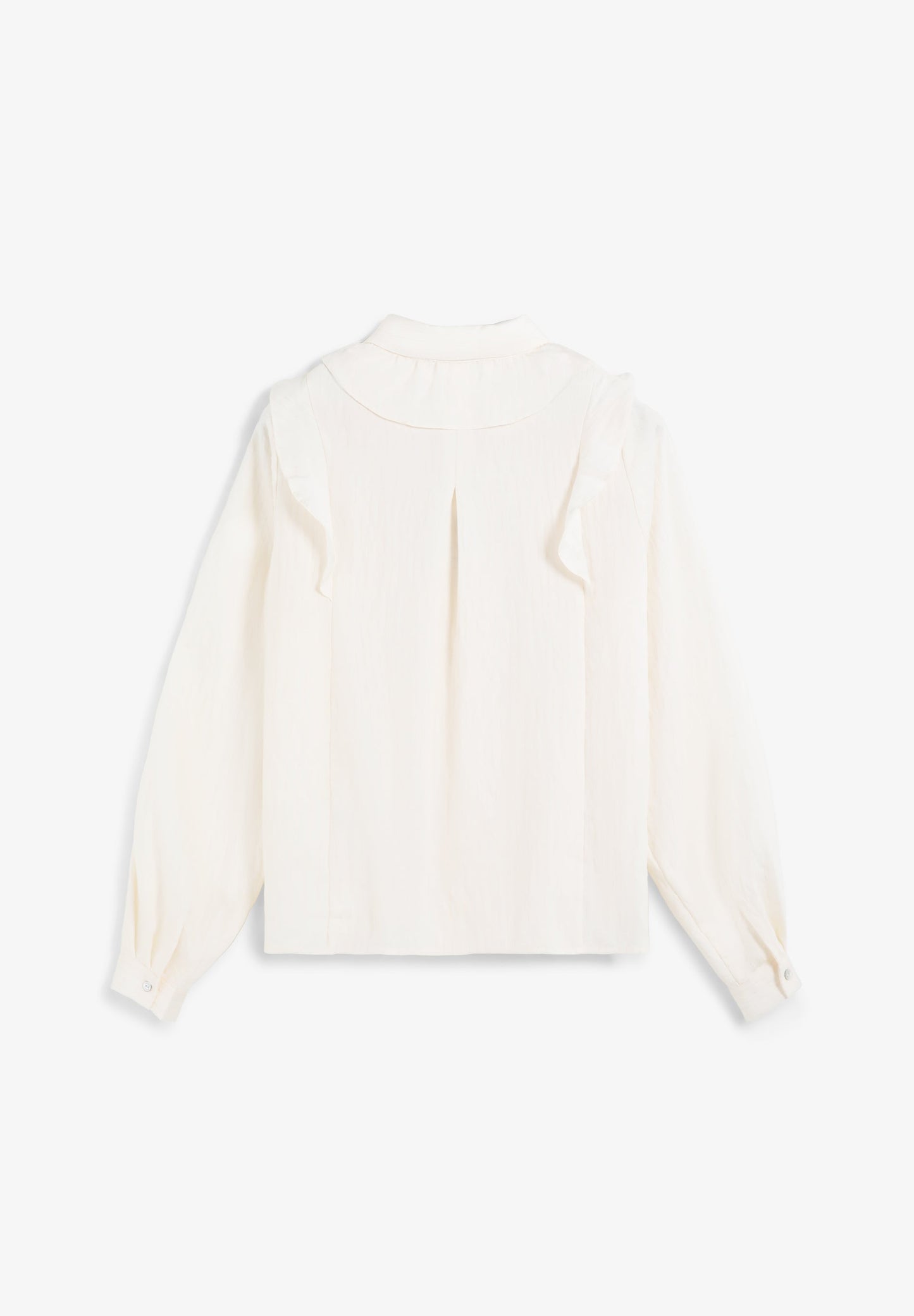 COTTON RUFFLED BLOUSE