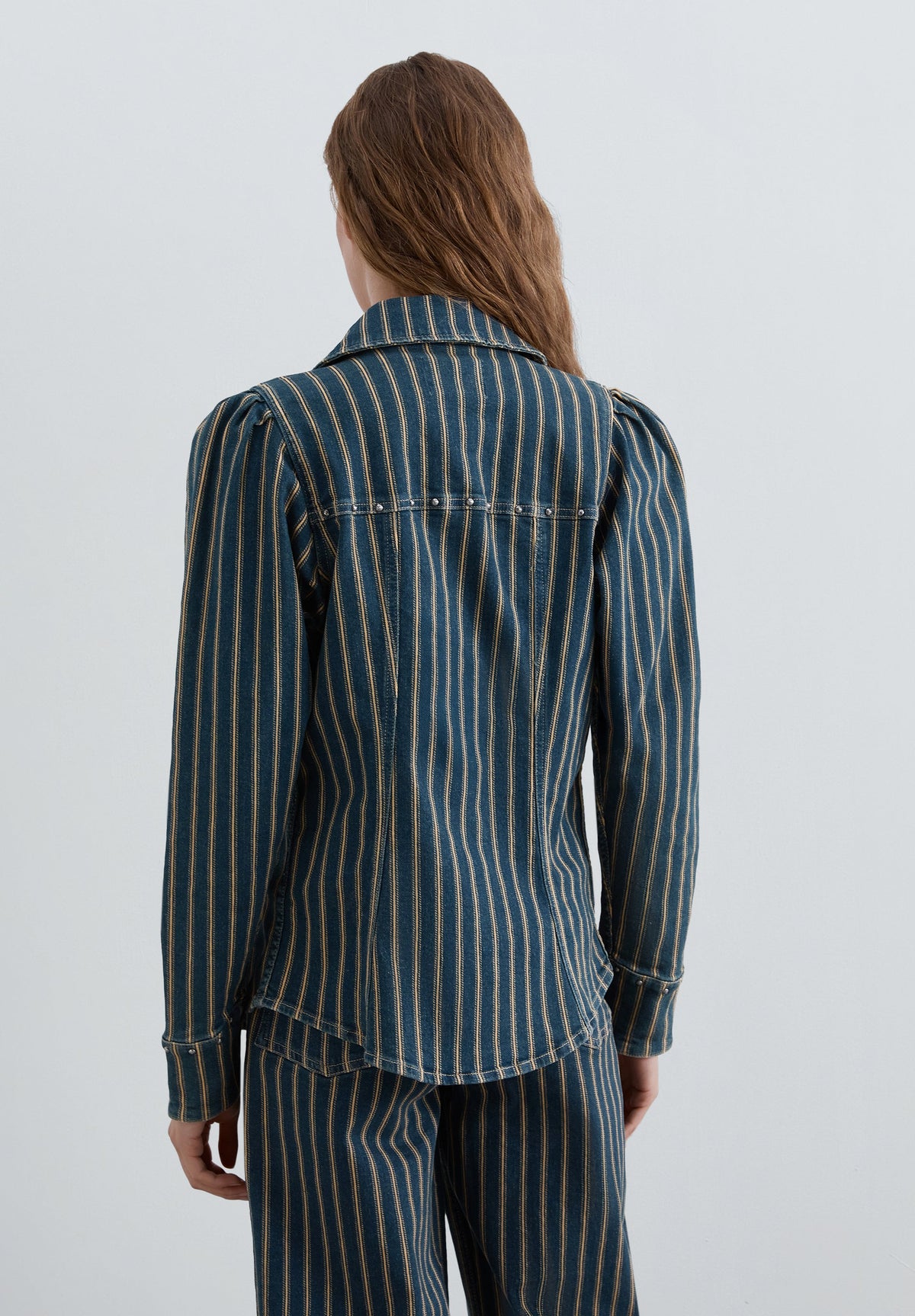 STRIPED DENIM SHIRT