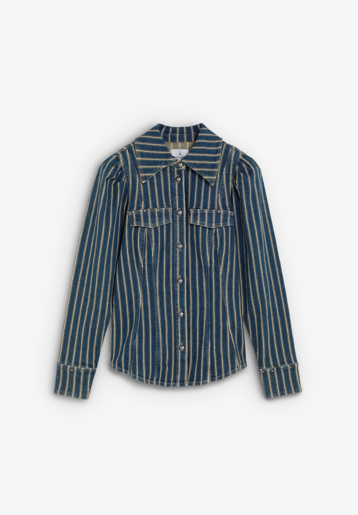 STRIPED DENIM SHIRT