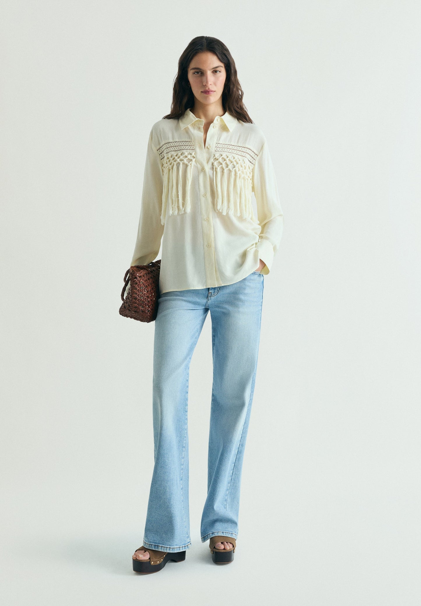 SHIRT WITH FRINGE DETAIL