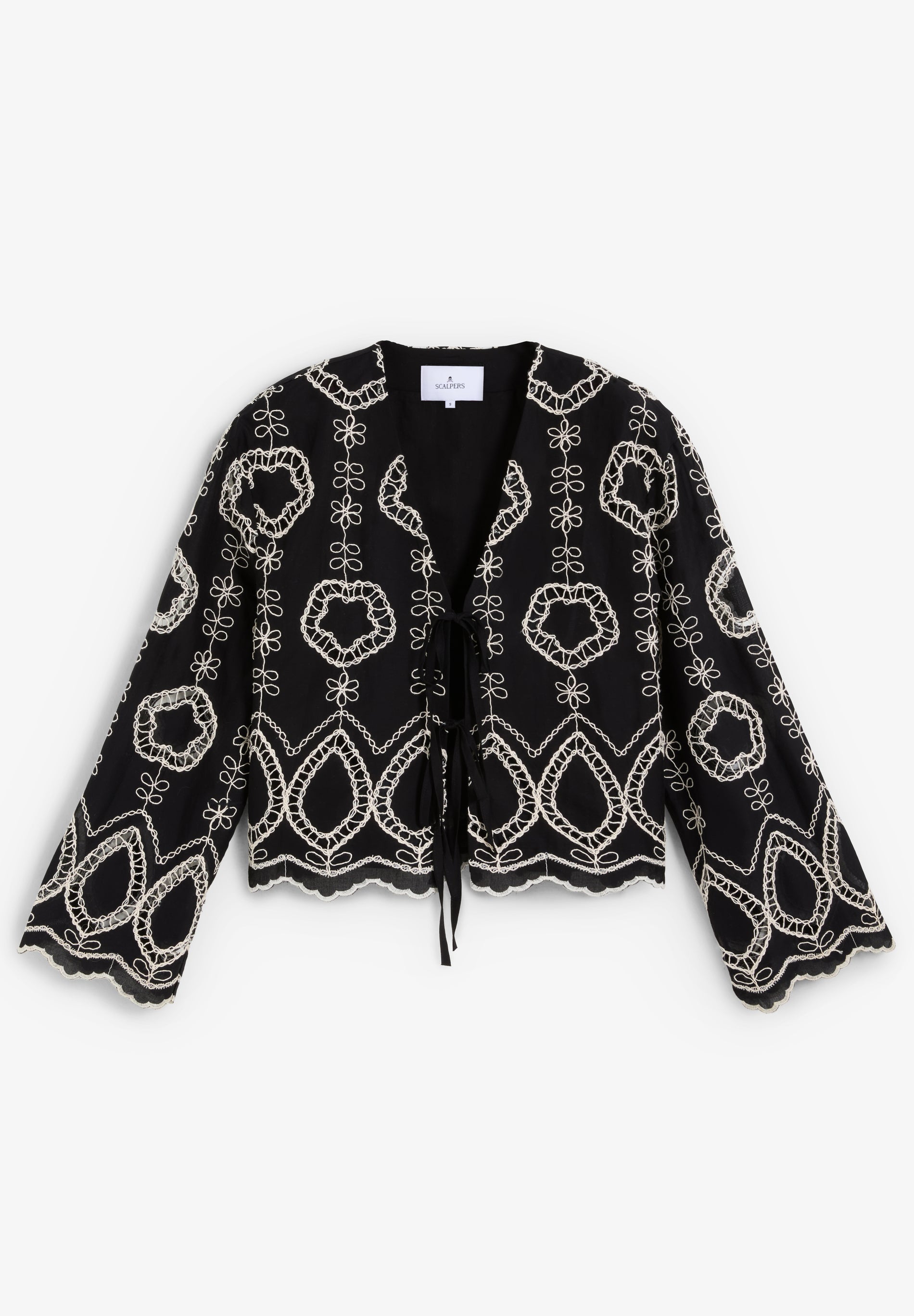 CONTRAST EMBROIDERED SHIRT