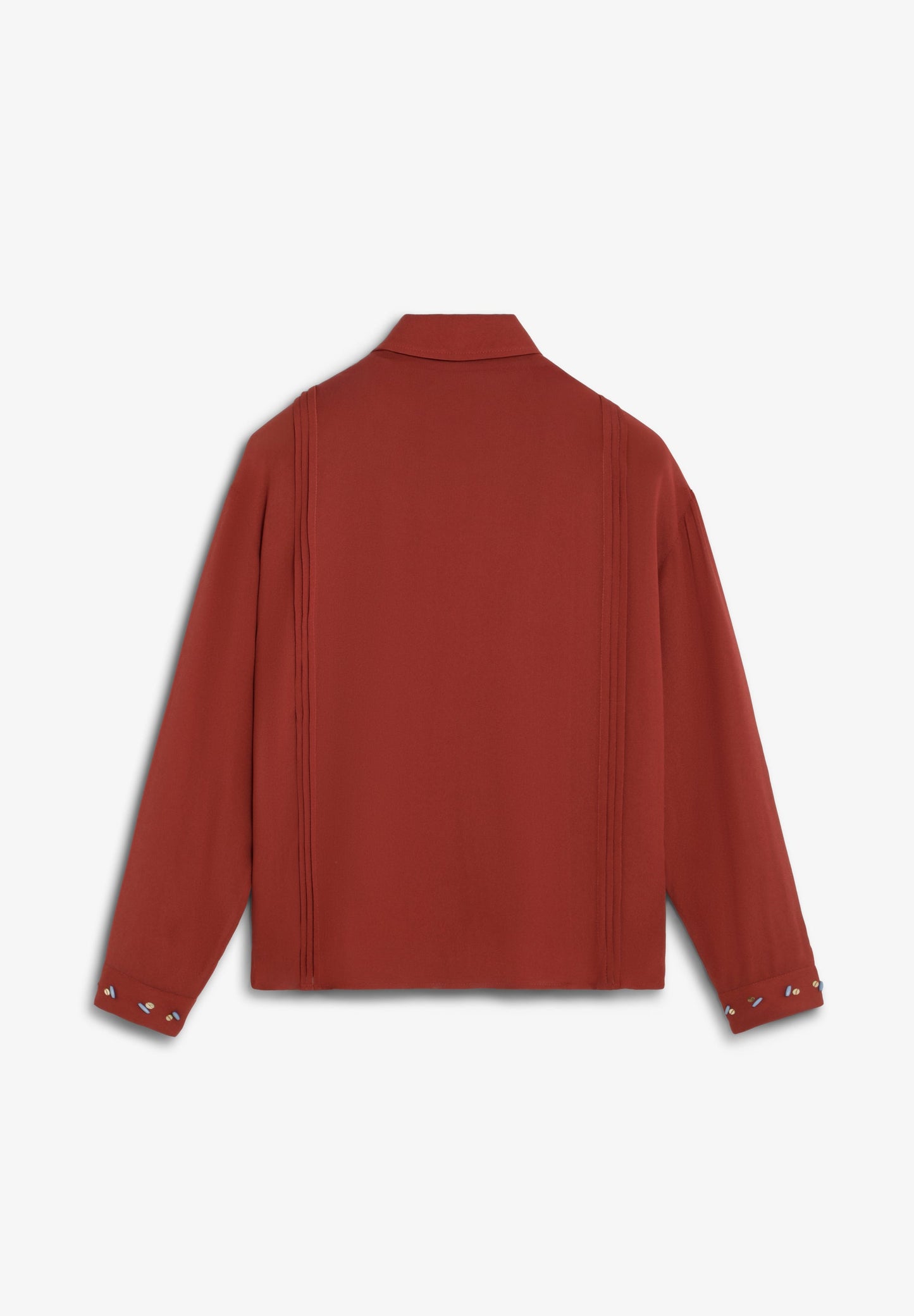 VISCOSE BLOUSE WITH APPLIQUÉ DETAIL