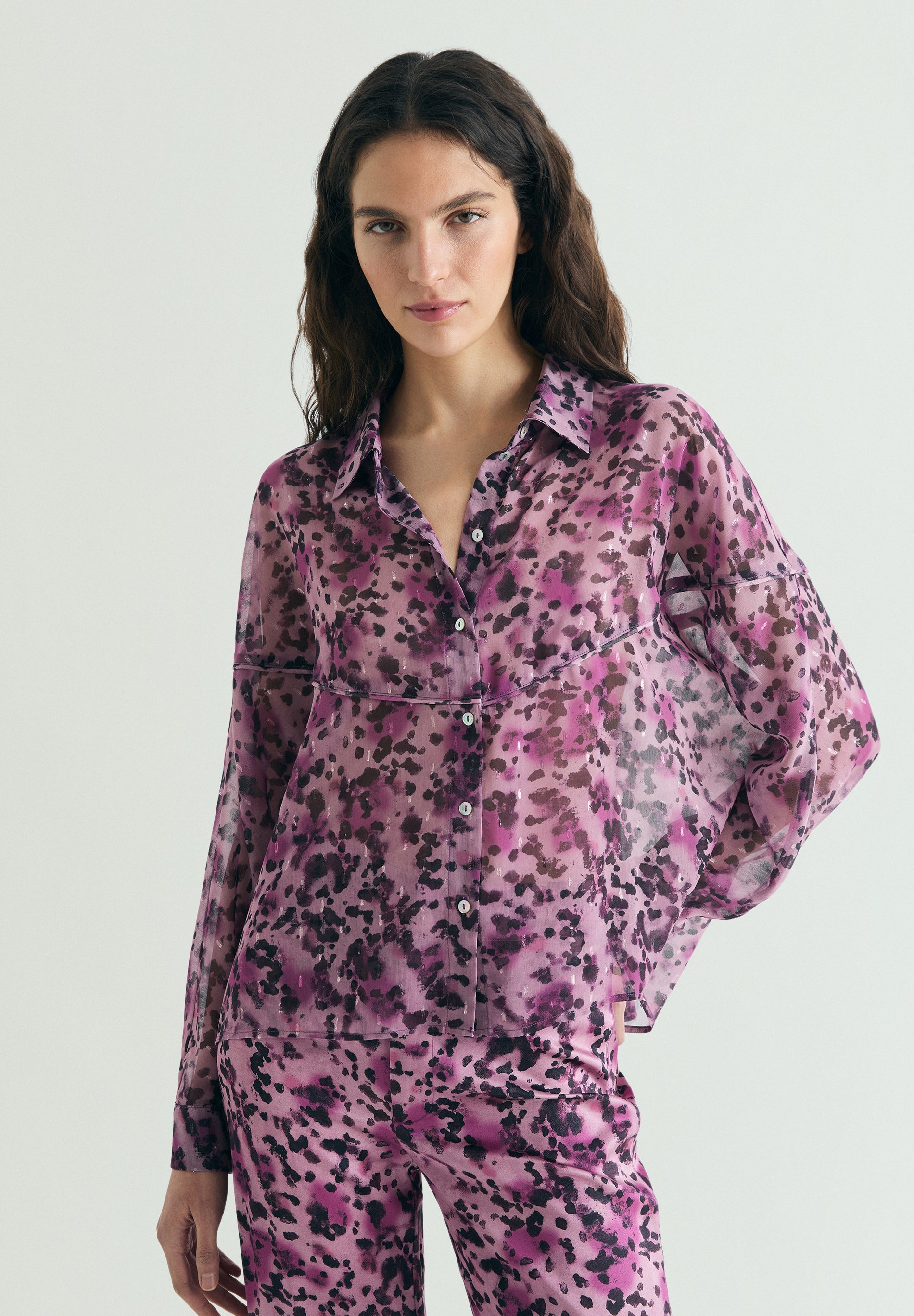 SCSPOT PRINT BLOUSE