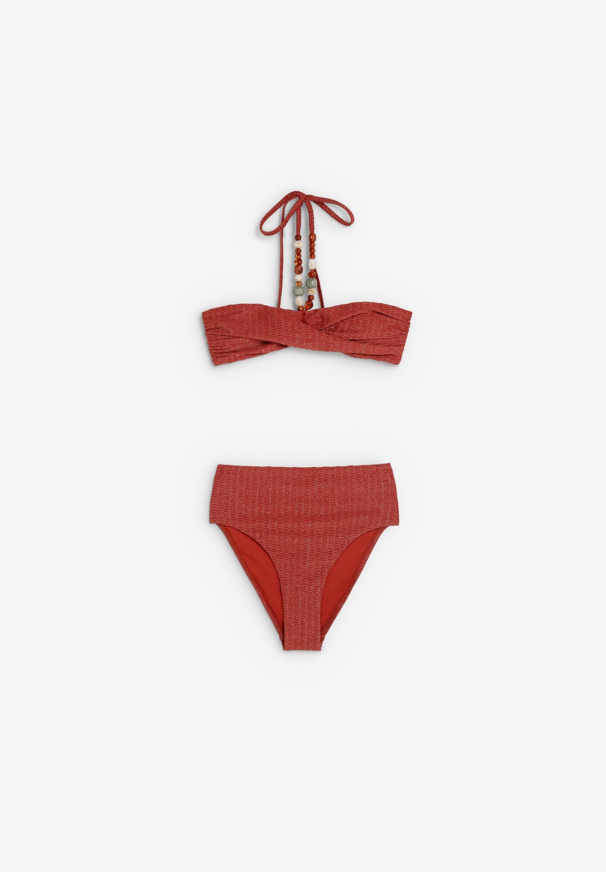 BIKINI WITH LUREX AND BEADS