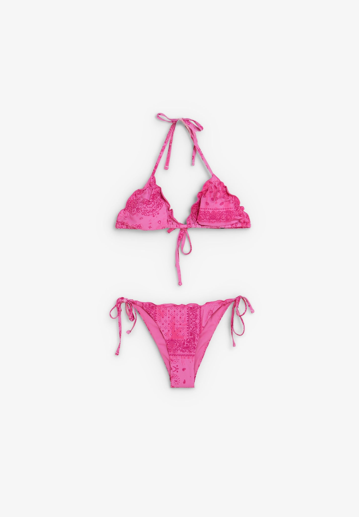 PRINTED TRIANGLE BIKINI
