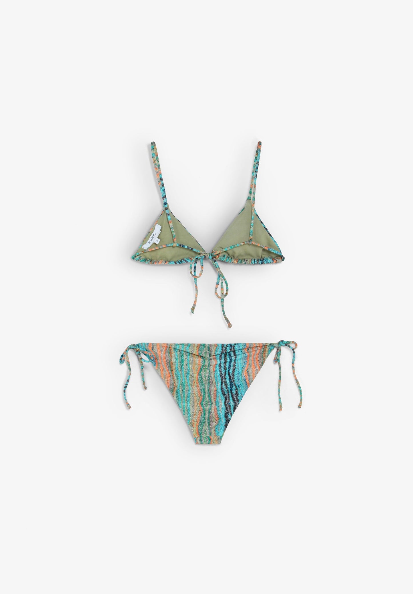 MULTICOLOURED TRIANGLE BIKINI