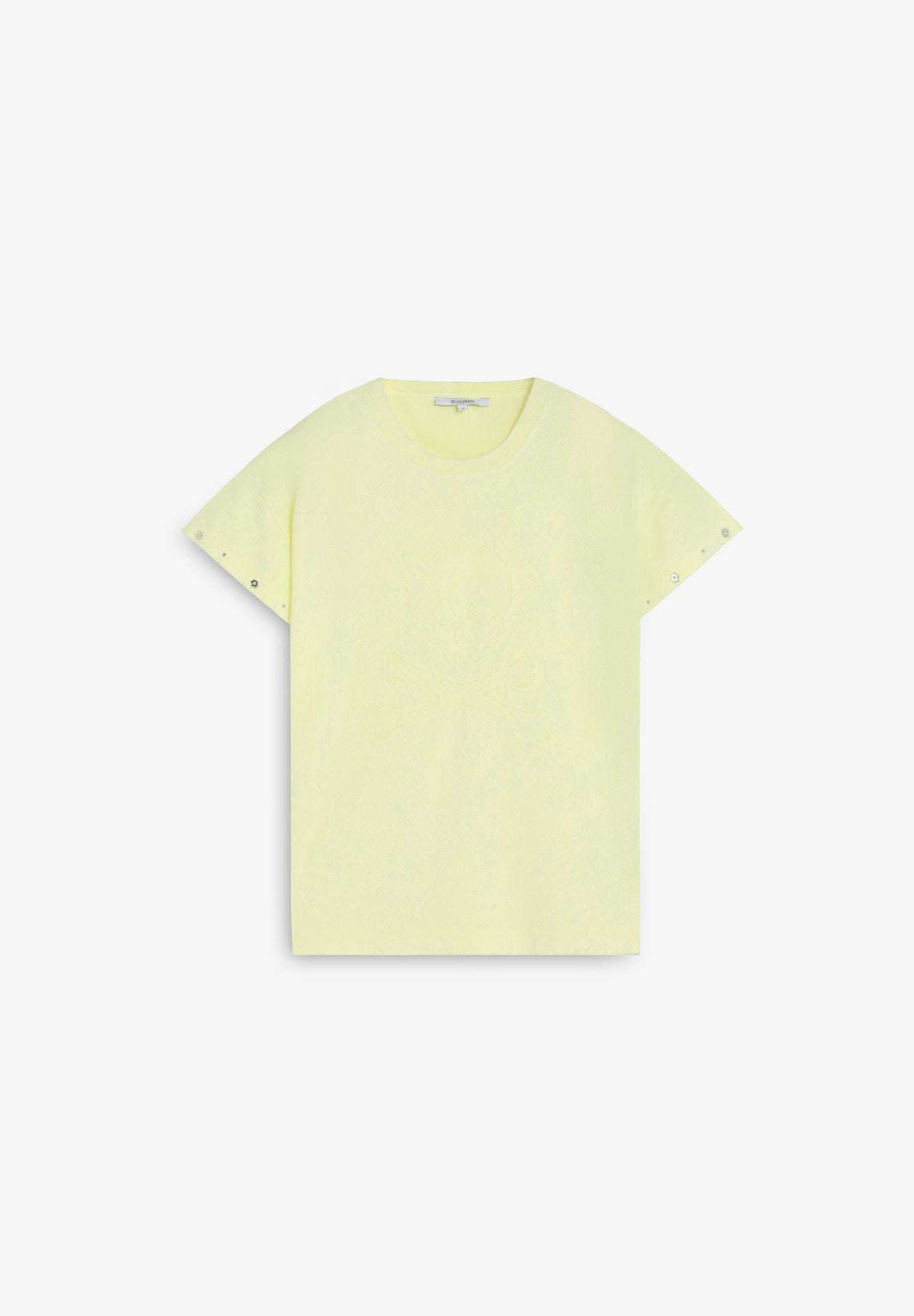 SKULL T-SHIRT WITH STUDS