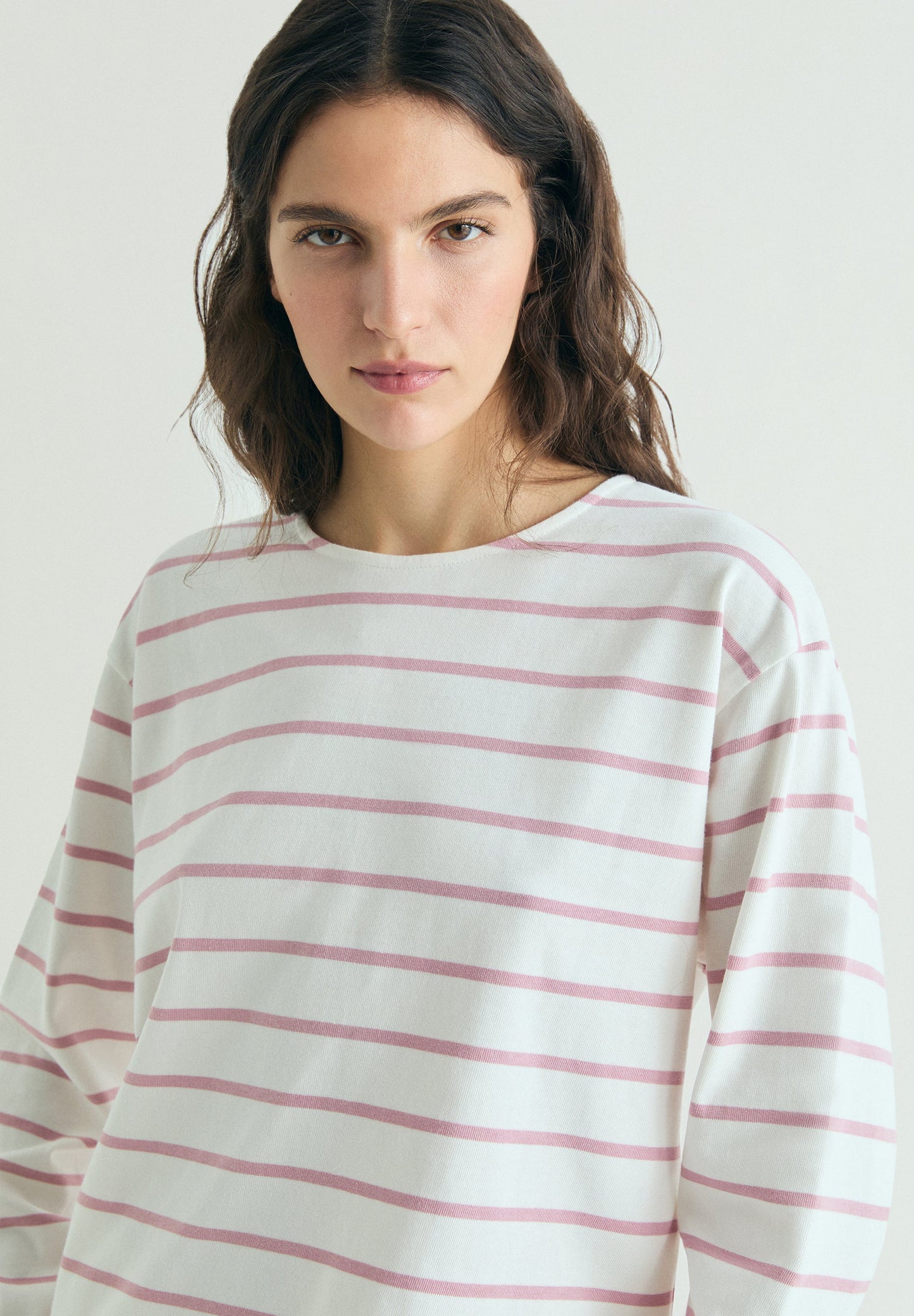 STRIPED T-SHIRT WITH PATCH