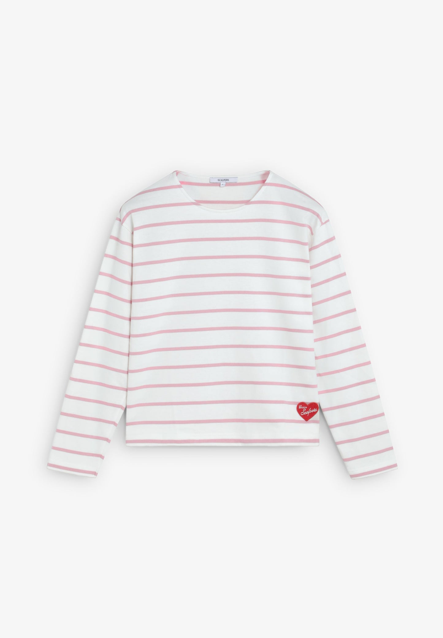 STRIPED T-SHIRT WITH PATCH