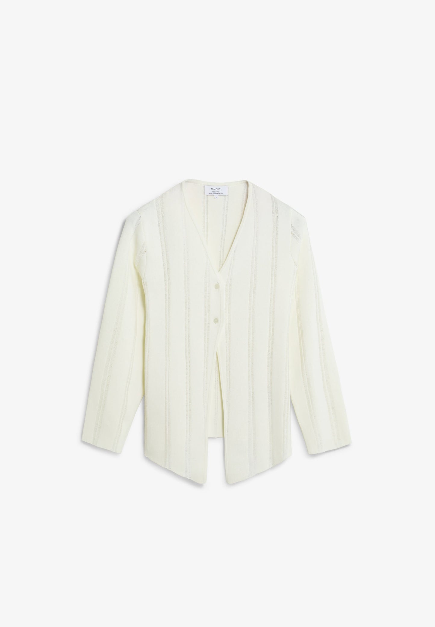 BIAS-CUT KNIT CARDIGAN