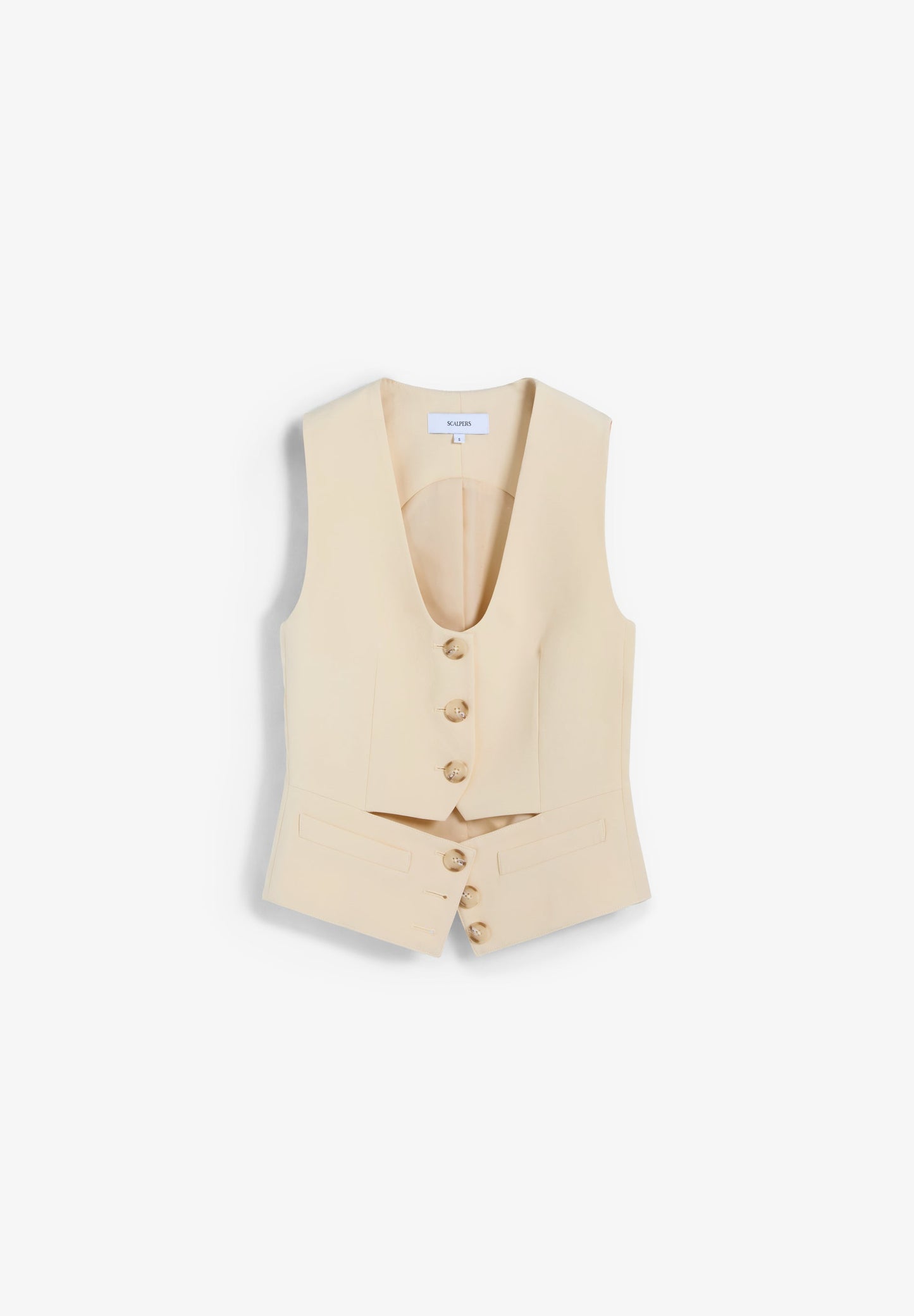 LOOSE-FITTING WAISTCOAT WITH DARTS